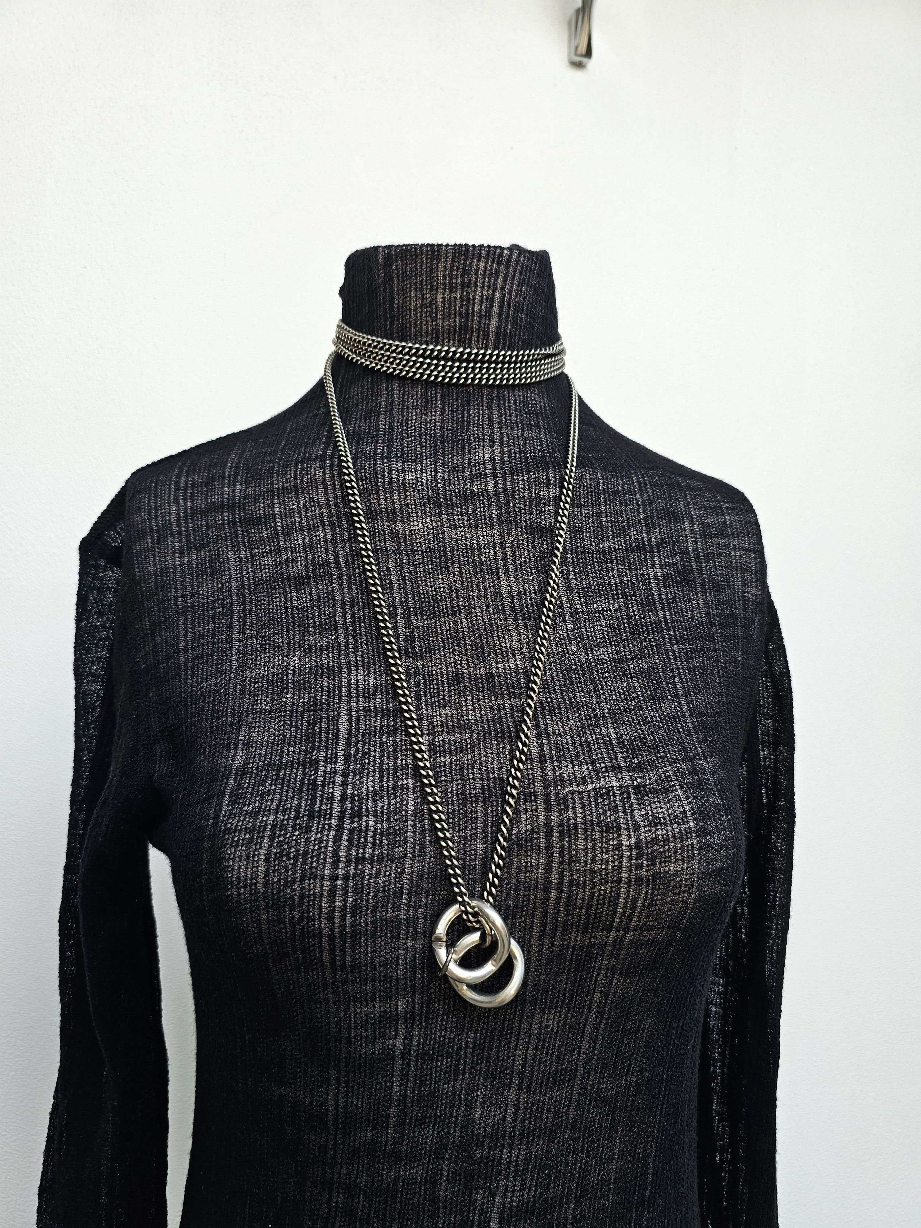 ANN DEMEULEMEESTER スカルパールネックレス Buy Ann Demeulemeester Dordi Pearls Chain 'Antique Silver