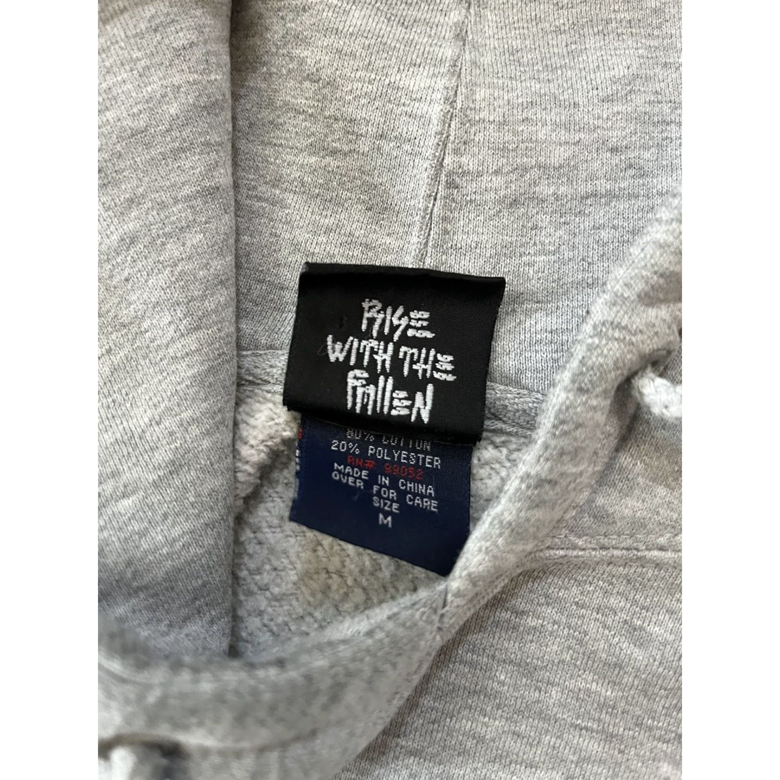 Vintage VINTAGE Fallen Hoodie Pullover Skateboarding Graphic Print Medium M Men Gray Size US M / EU 48-50 / 2 - 4 Thumbnail