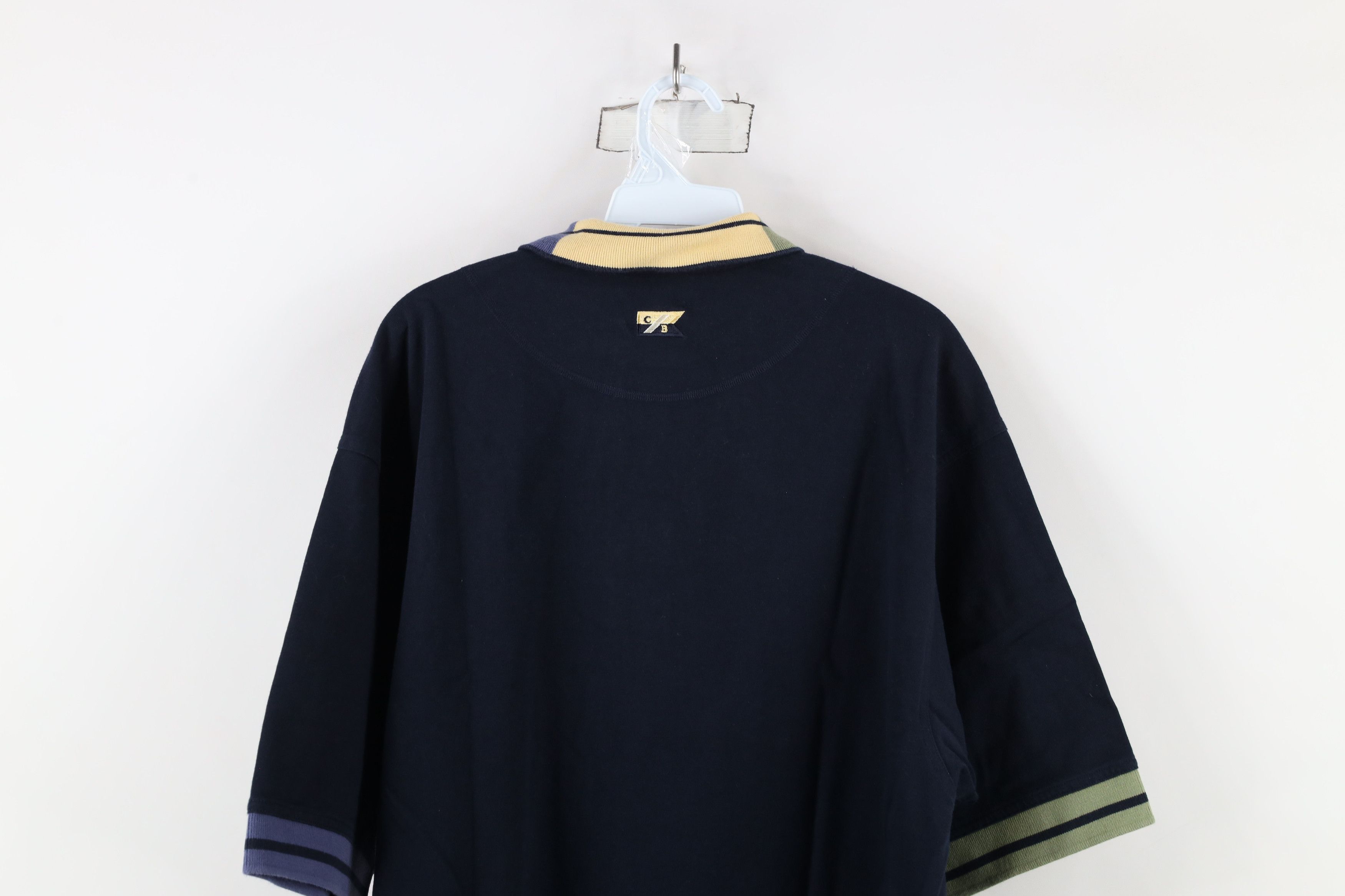 Vintage Vintage 90s ESPN Short Sleeve Collared Polo Shirt Blue Size US L / EU 52-54 / 3 - 11 Thumbnail