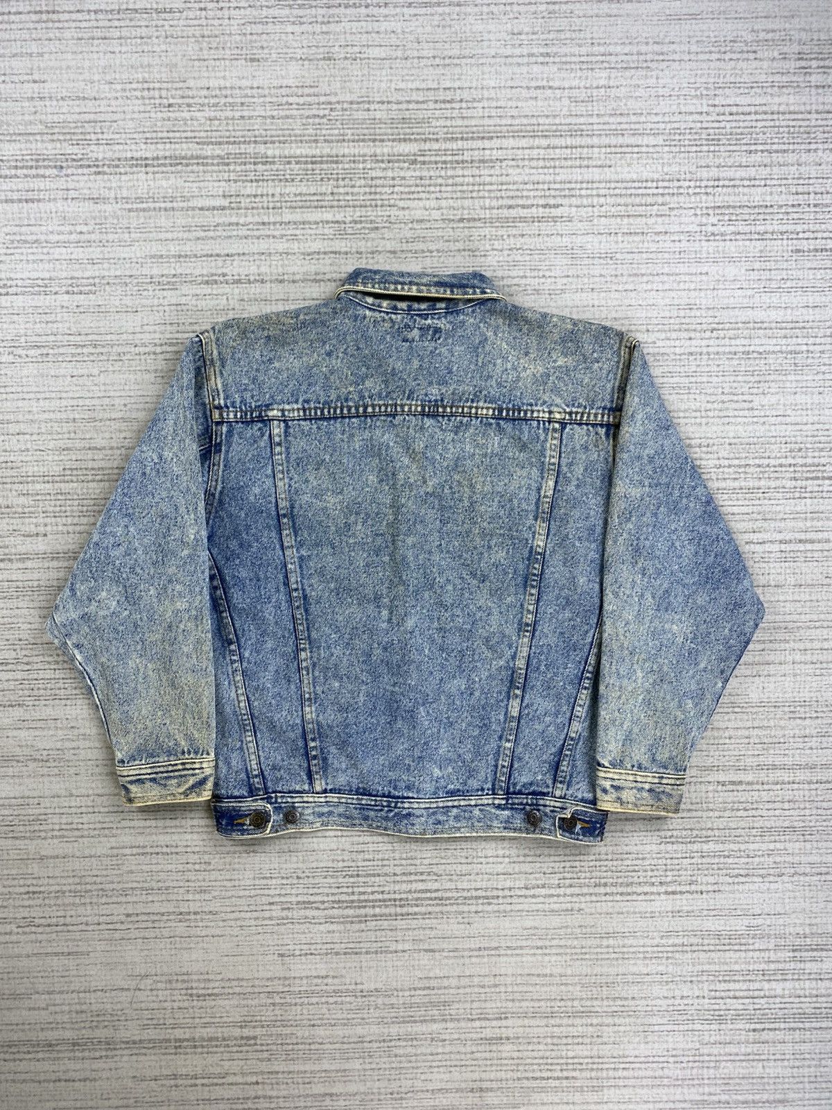 Japanese Brand × Vintage Vintage 90s Marucelossa Acid Wash Denim Jacket Size US M / EU 48-50 / 2 - 2 Thumbnail