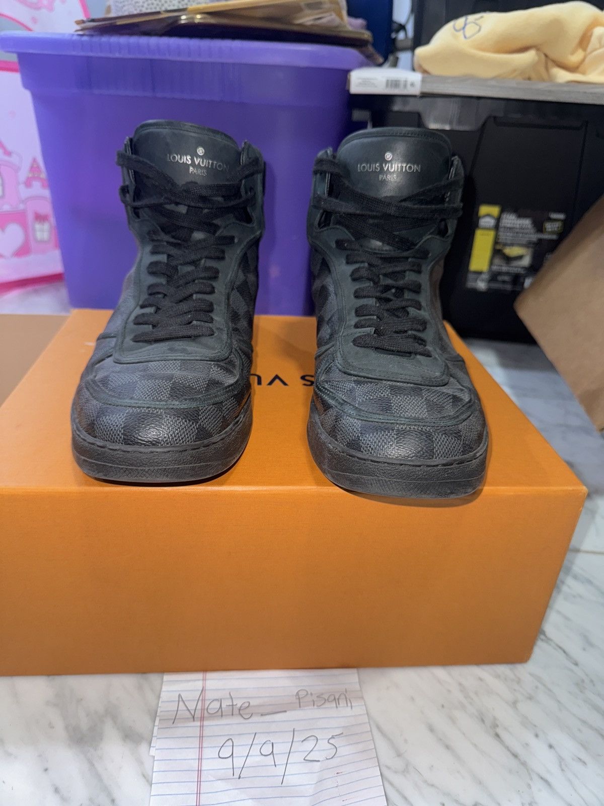 Louis Vuitton Louis vuitton black hightop Rivoli size 11 Size US 11 / EU 44 - 1 Thumbnail