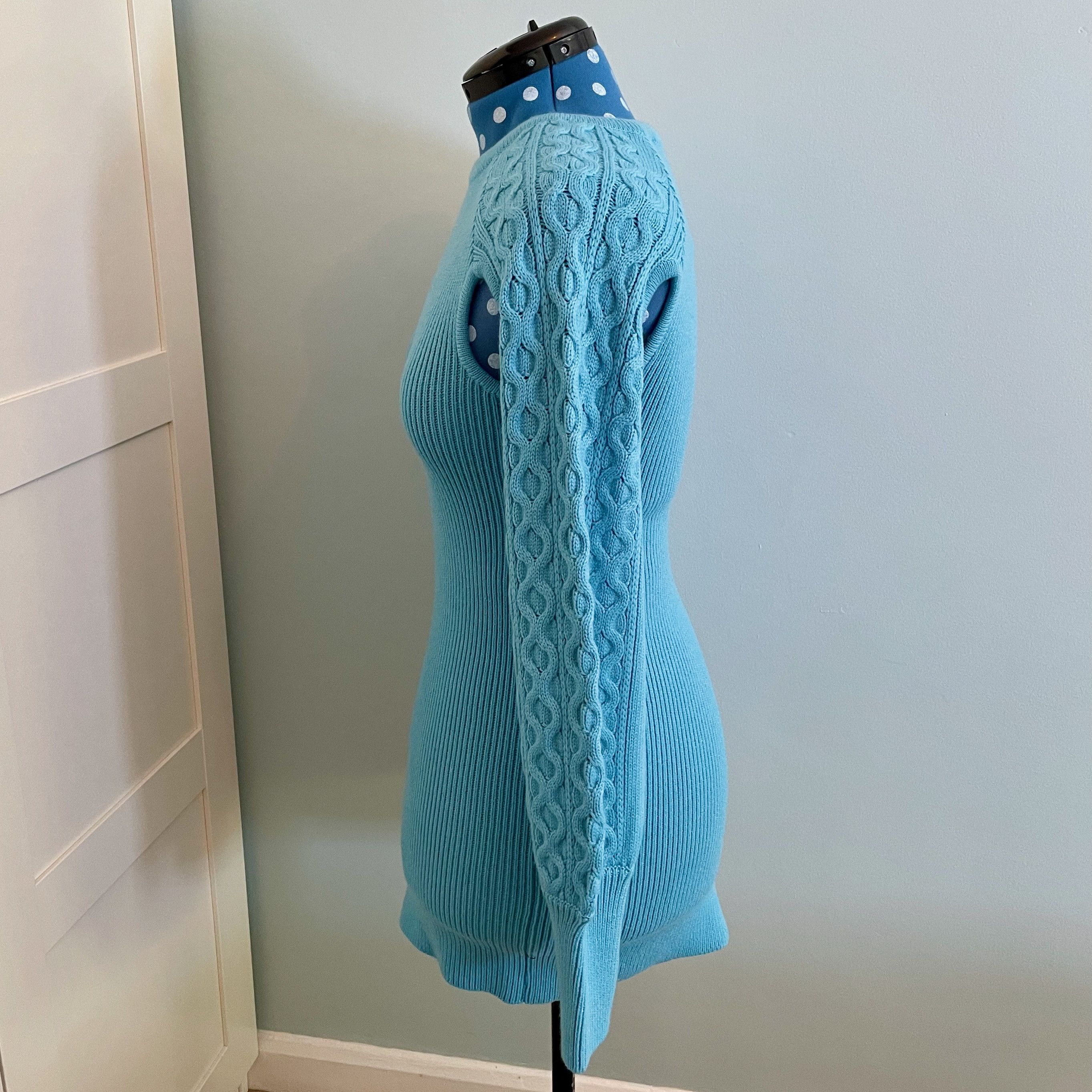 Andersson Bell Andersson Bell blue Batty cutout ribbed knit mini dress Size S / US 4 / IT 40 - 10 Thumbnail