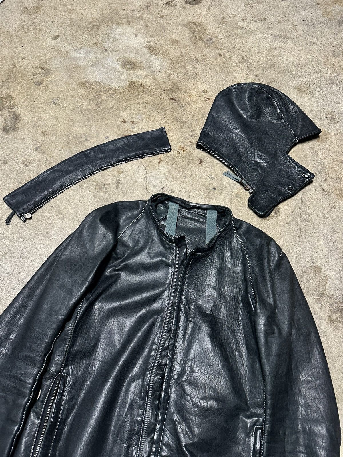 Boris Bidjan Saberi YAK LEATHER HOODED J2 Size US M / EU 48-50 / 2 - 1 Thumbnail