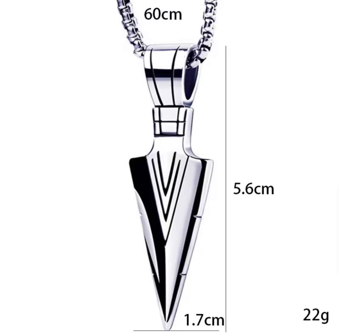 Jewelry Triangular Arrow Pendant Necklaces Size ONE SIZE - 5 Thumbnail