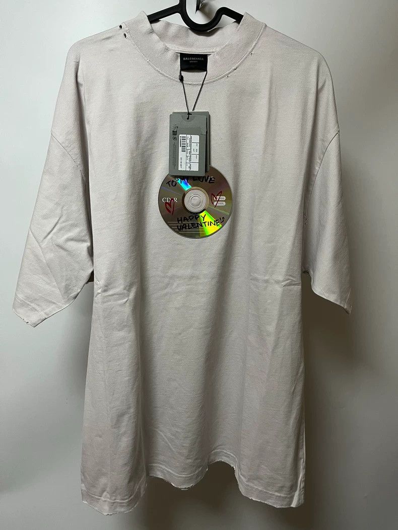 Balenciaga Balenciaga White CD short sleeve Size US M / EU 48-50 / 2 - 1 Thumbnail
