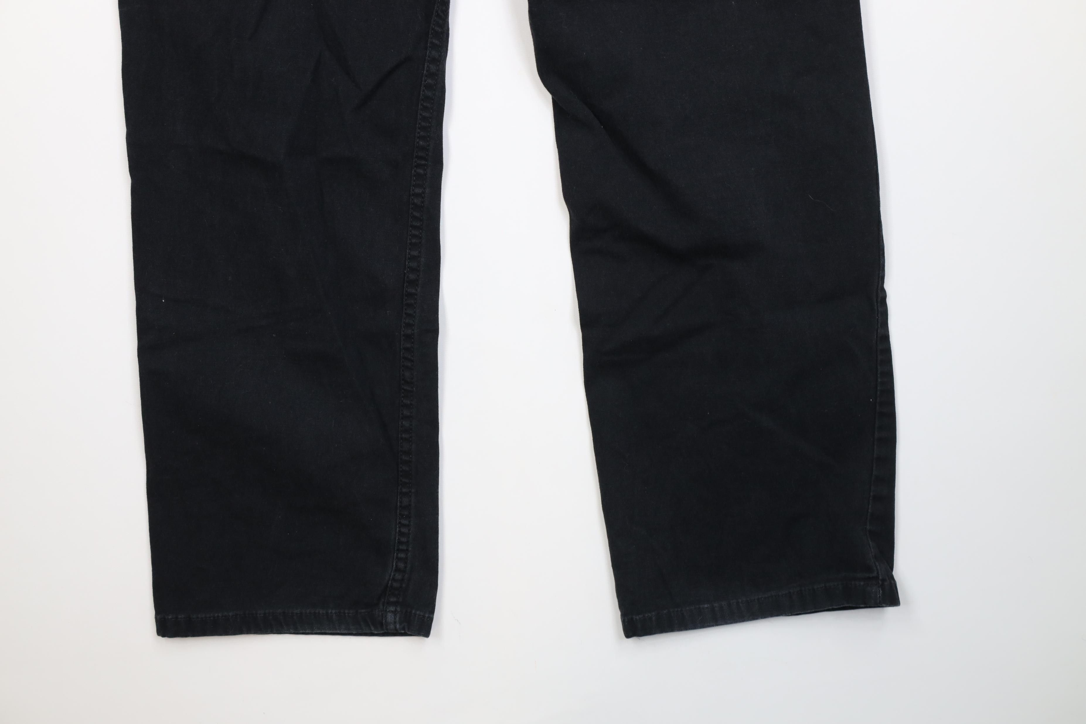 Carhartt Vintage Y2K Carhartt Relaxed Fit Stretch Canvas Pants Black Size US 33 - 14 Thumbnail
