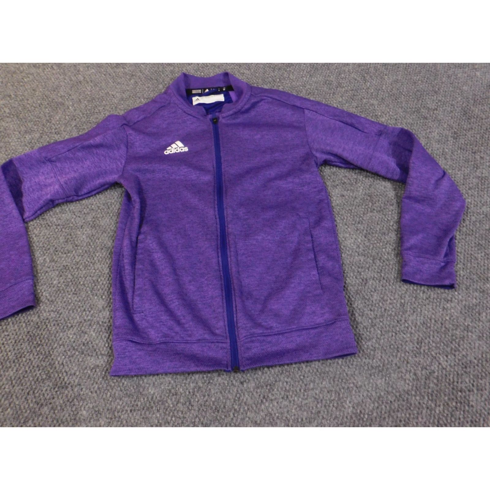 Adidas Adidas Sweatshirt Womens Small Purple Climate Full Zip Active Stretch Logo Shirt Size S / US 4 / IT 40 - 4 Thumbnail
