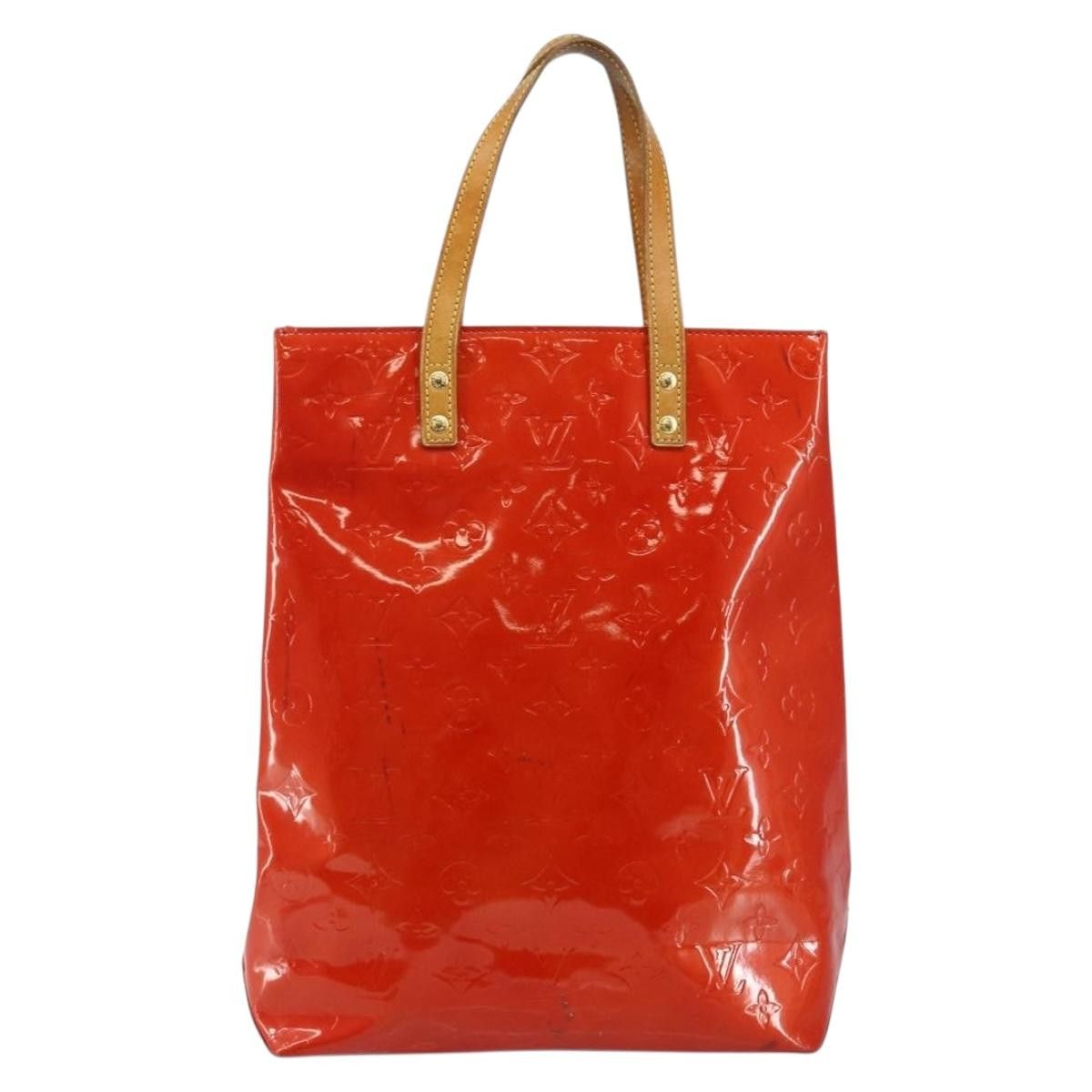 Louis Vuitton LOUIS VUITTON Monogram Vernis Reade MM Hand Bag Red Rouge Size ONE SIZE - 2 Thumbnail