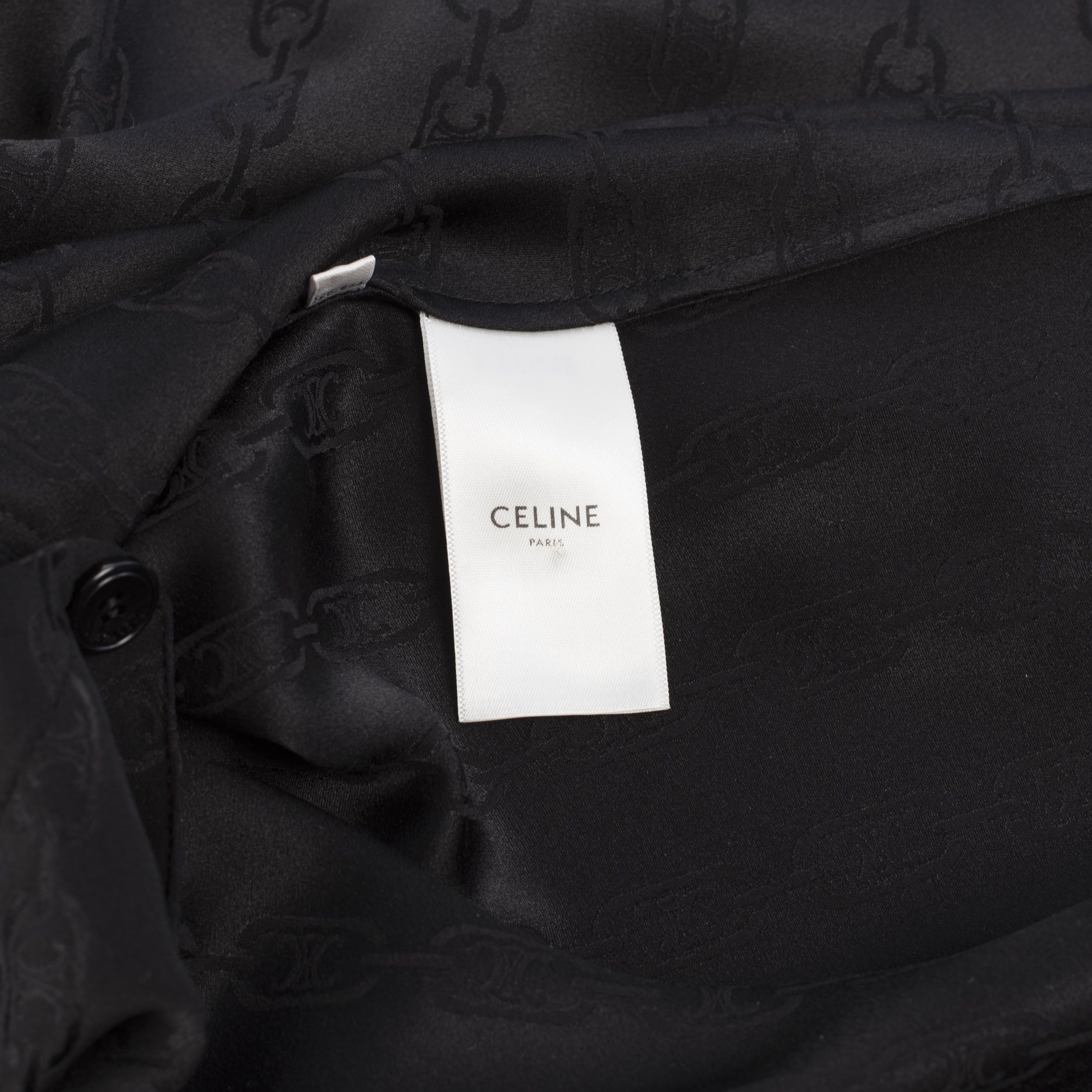 Celine Wraparound Triomphe Midi Dress In Silk Jacquard Size M / US 6-8 / IT 42-44 - 10 Thumbnail