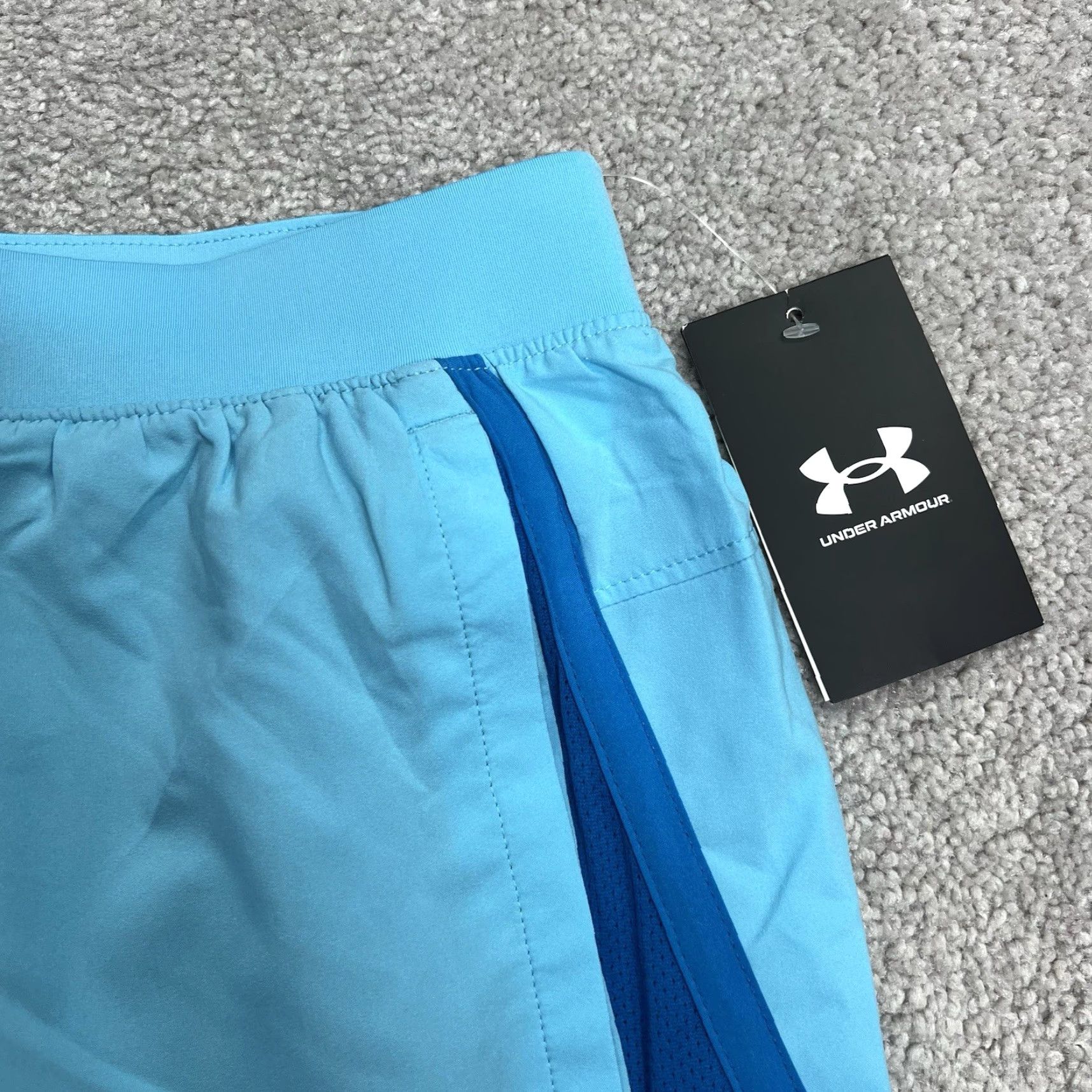 Under Armour Under Armour UA Launch Shorts Men Medium Blue 5” Athletic Lined Quick Dry NWT Size US 27 - 2 Thumbnail