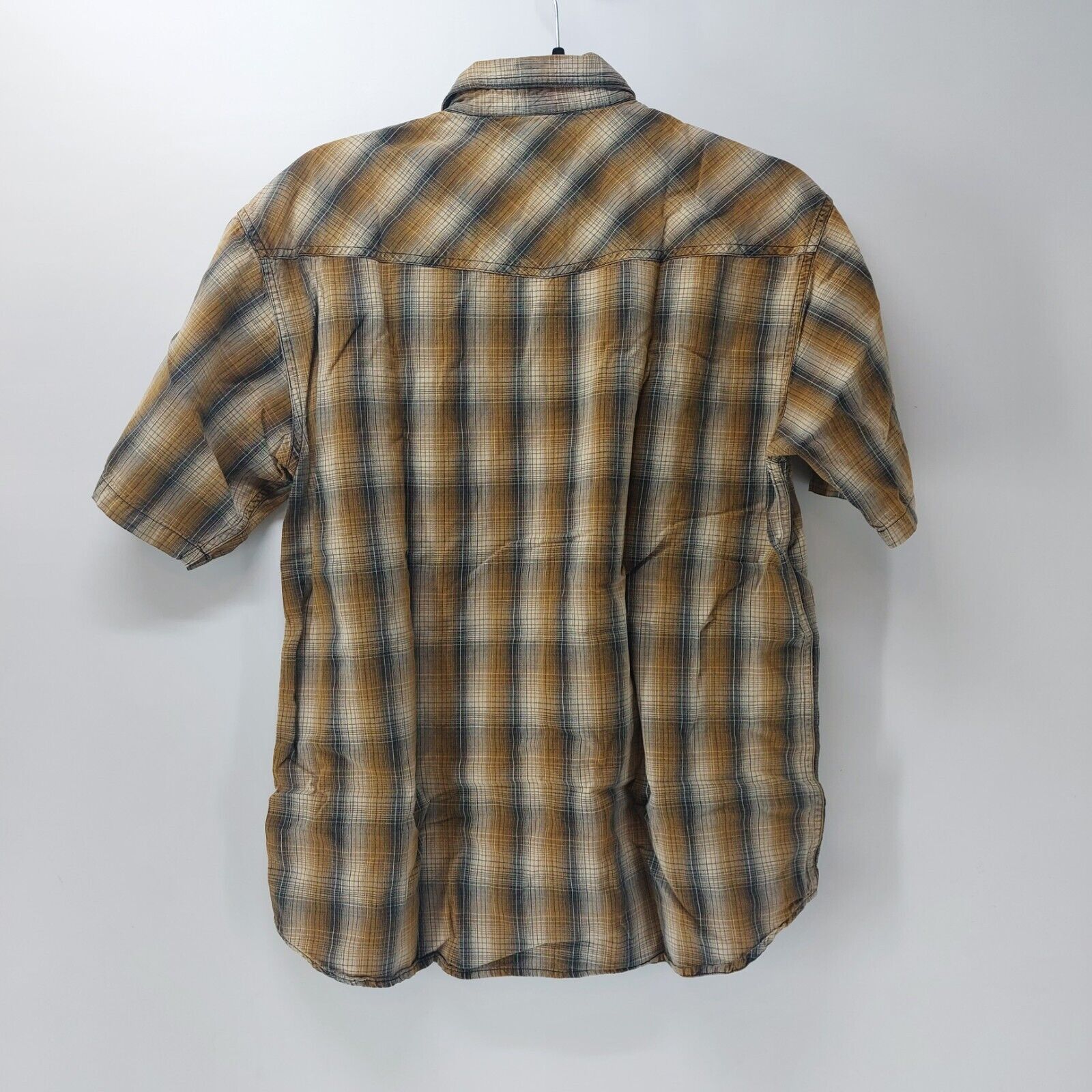 U.S. Expedition US Expedition 100% Cotton Mens Pearl Snap Shirt S Plaid Size US S / EU 44-46 / 1 - 2 Thumbnail