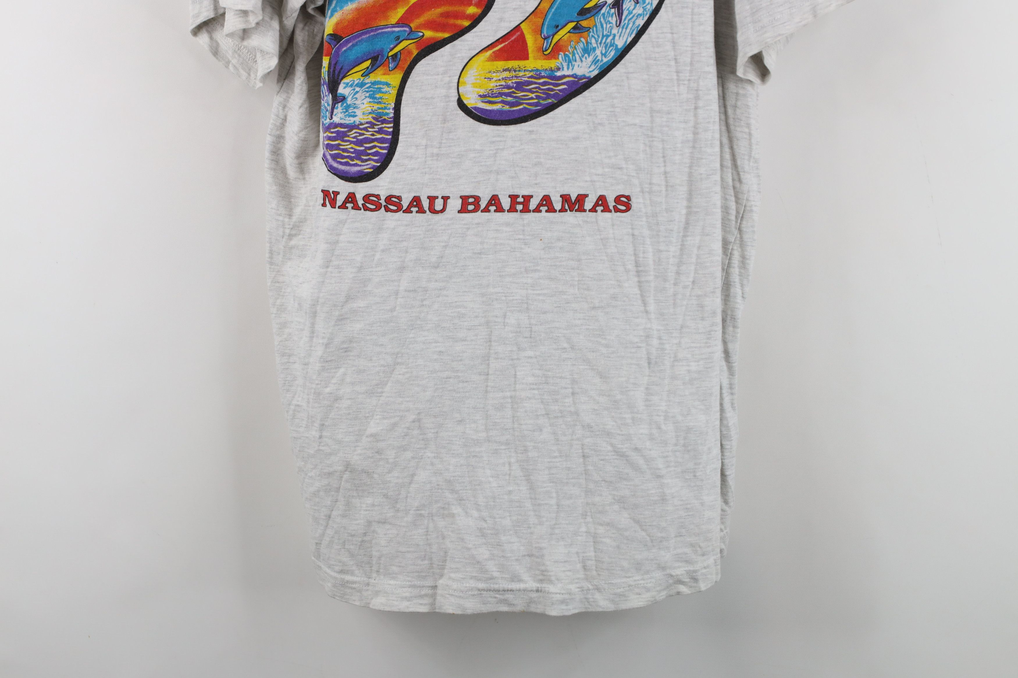 Vintage Vintage 90s Y2K Streetwear Nassau Bahamas Dolphin T-Shirt Size XL / US 12-14 / IT 48-50 - 3 Thumbnail