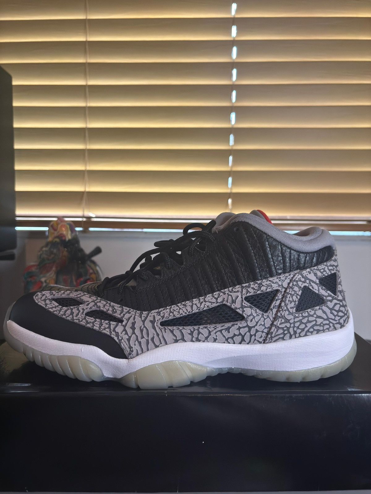 Jordan Brand Air Jordan 11 Retro Low IE "Black Cement" Size US 11 / EU 44 - 6 Thumbnail