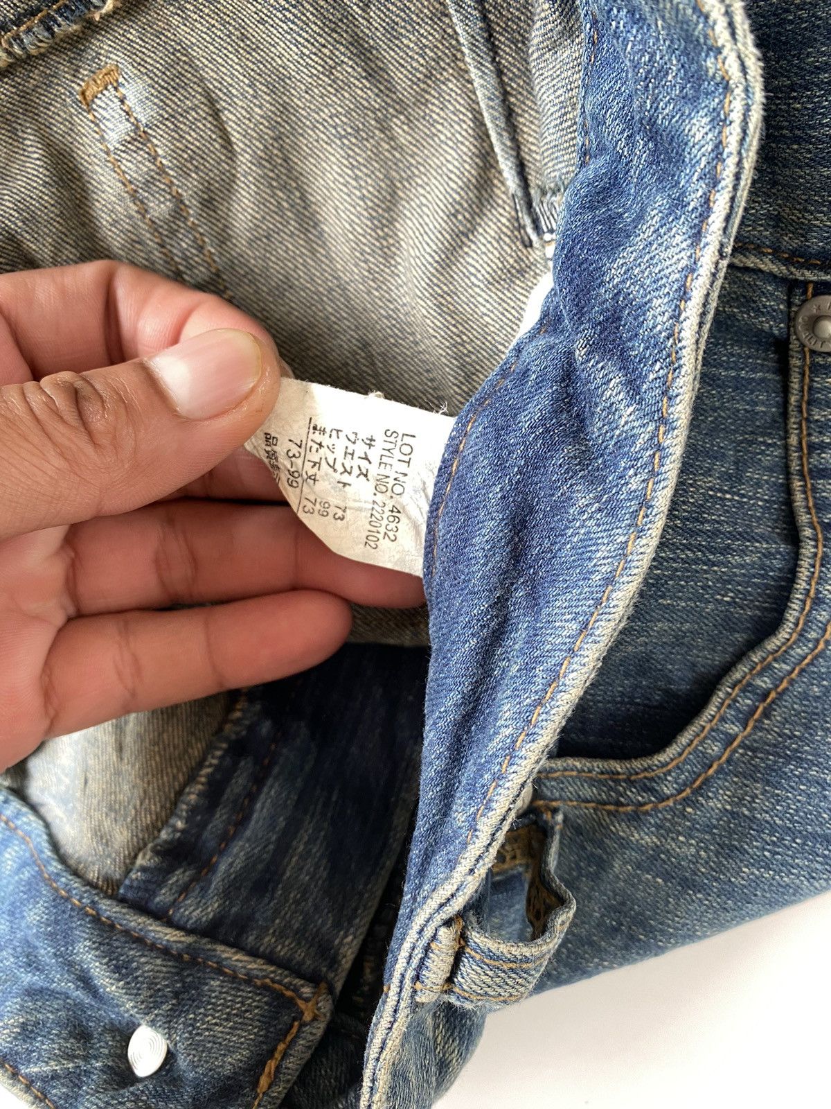 Japanese Brand × Vintage Vintage Denim Leg Button Livre Claire Size US 32 / EU 48 - 9 Thumbnail