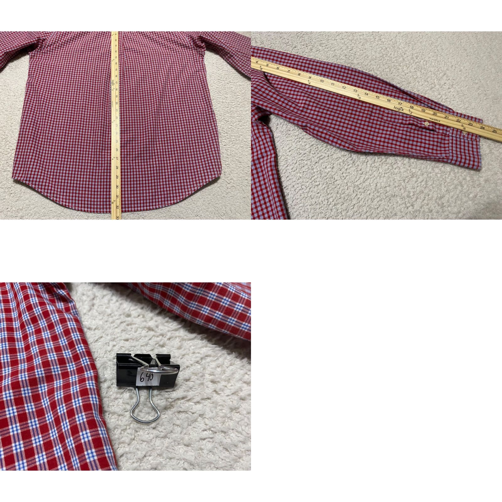 Chaps Ralph Lauren Chaps Mens Large Shirt Red Plaid Check Long Sleeve Button-Down Size US L / EU 52-54 / 3 - 8 Thumbnail