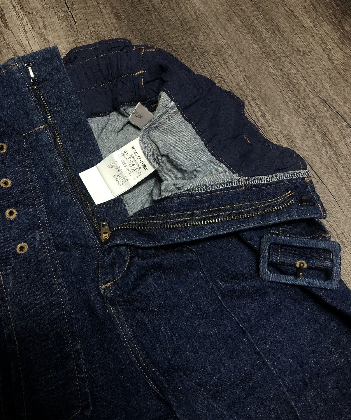 Designer × Japanese Brand Japanese Brand Feroux Onward Kashiyama Co Jeans With Belt Size 28" / US 6 / IT 42 - 19 Thumbnail