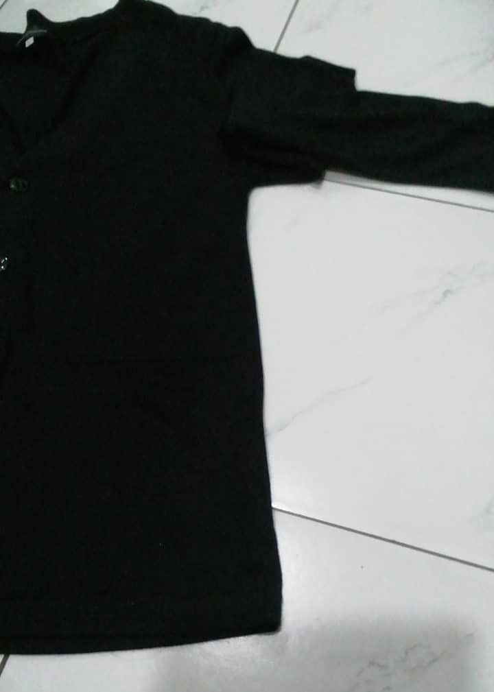 Japanese Brand Vintage armer francies black button up cardigen style Size US L / EU 52-54 / 3 - 6 Thumbnail