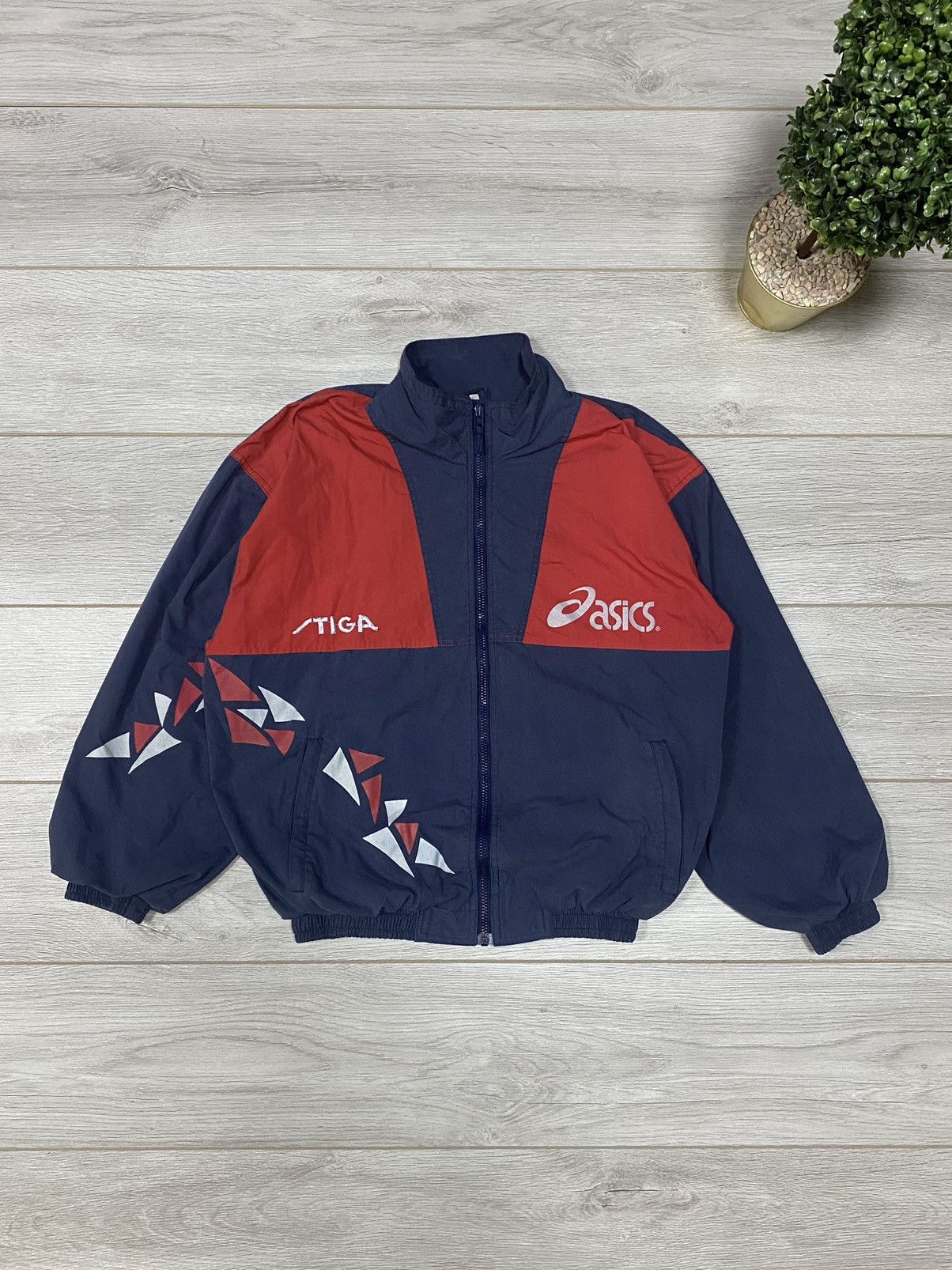 Asics Suisse Assics vintage Tiga zip jacket Size US S / EU 44-46 / 1 - 1 Thumbnail