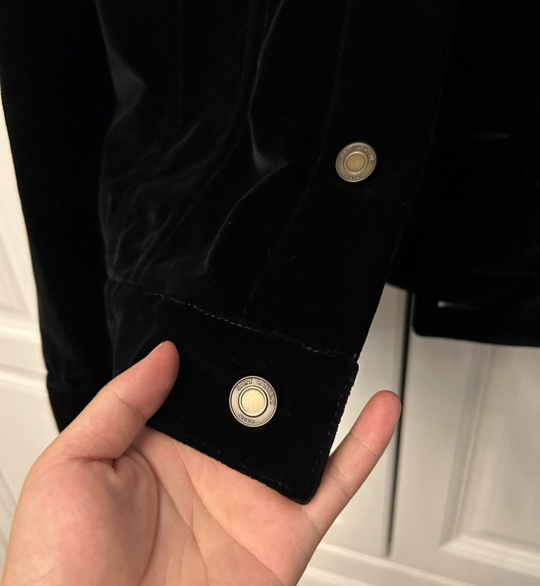 Saint Laurent Paris saint laurent Notes Studded Velvet Jacket Size US L / EU 52-54 / 3 - 3 Thumbnail