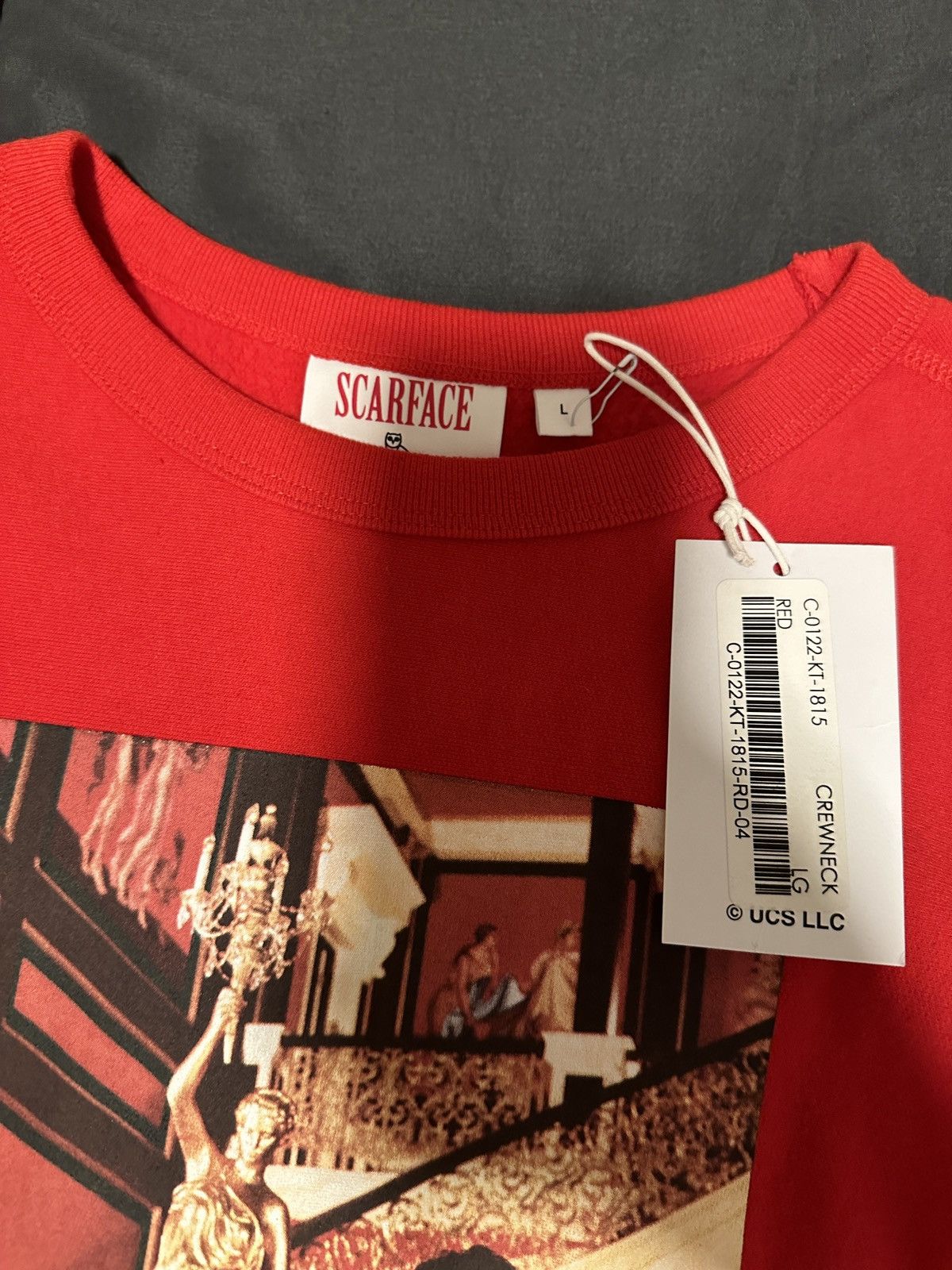 Drake OVO x Scarface Crewneck Red Size US L / EU 52-54 / 3 - 3 Thumbnail