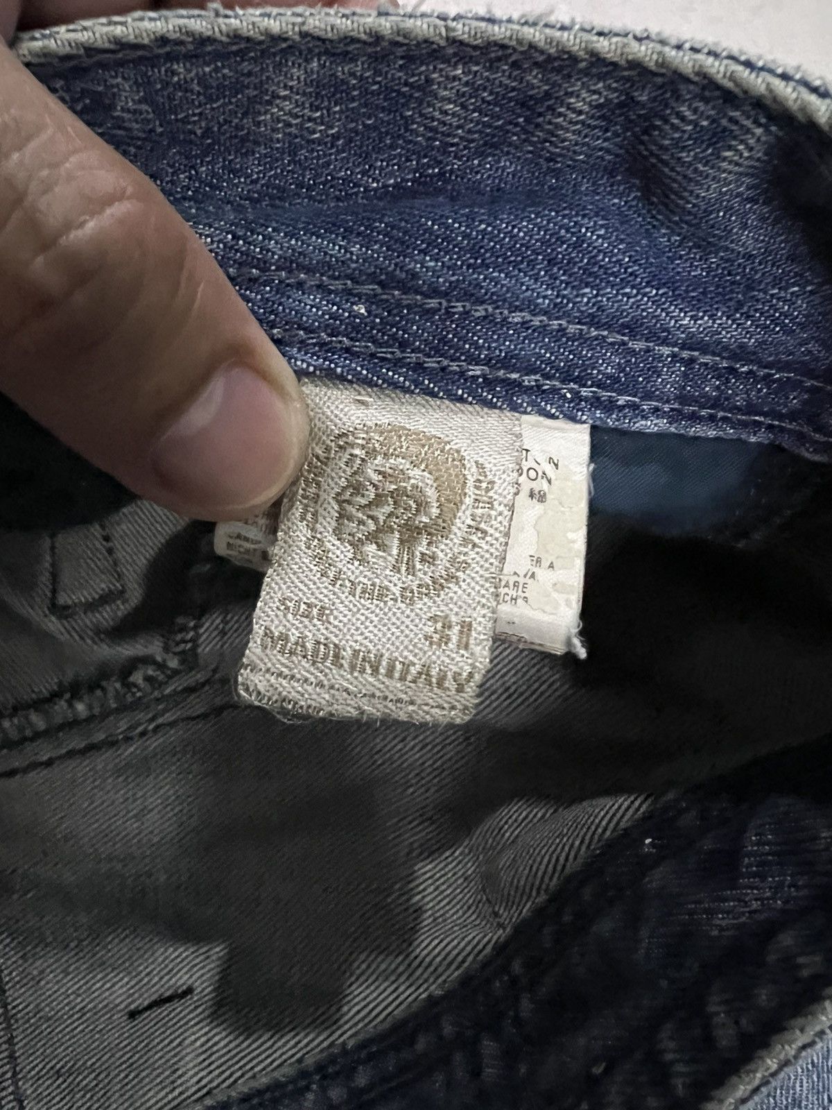 Diesel × If Six Was Nine × Japanese Brand 💥Insane 90s Diesel Industry Paddom Distressed Mud Wash Jean Size US 32 / EU 48 - 20 Thumbnail