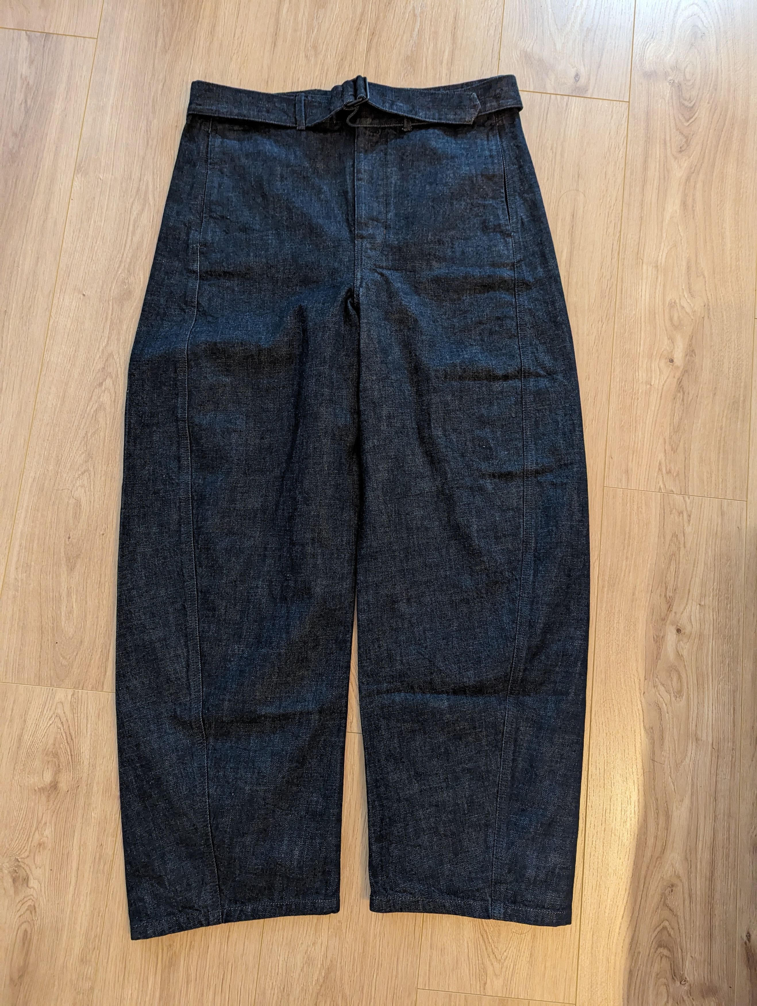 image of Lemaire Twisted Belted Pants Jeans XL Indigo , Men's (Size 36)