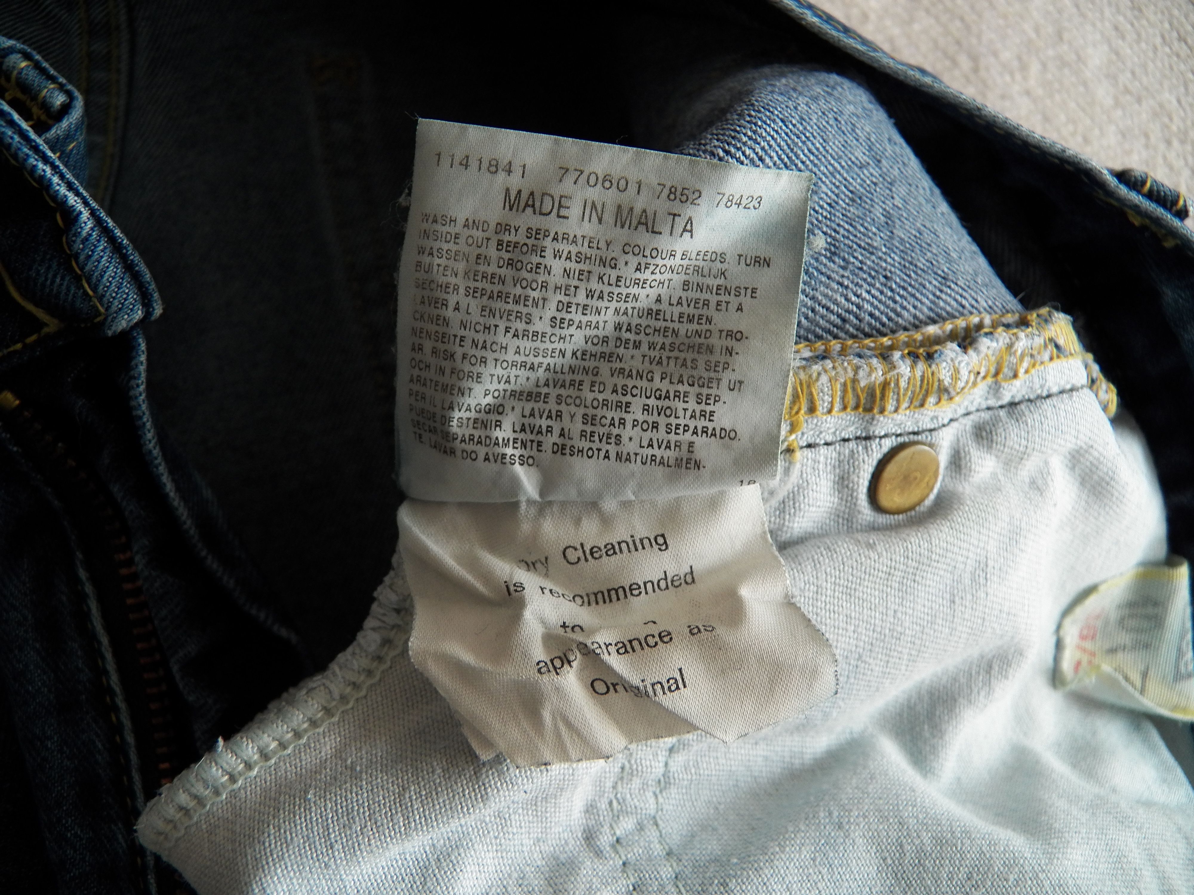 Lee Vintage Lee 101Z Jeans Mens W36 L34 Selvedge Denim Malta Size US 36 / EU 52 - 14 Thumbnail