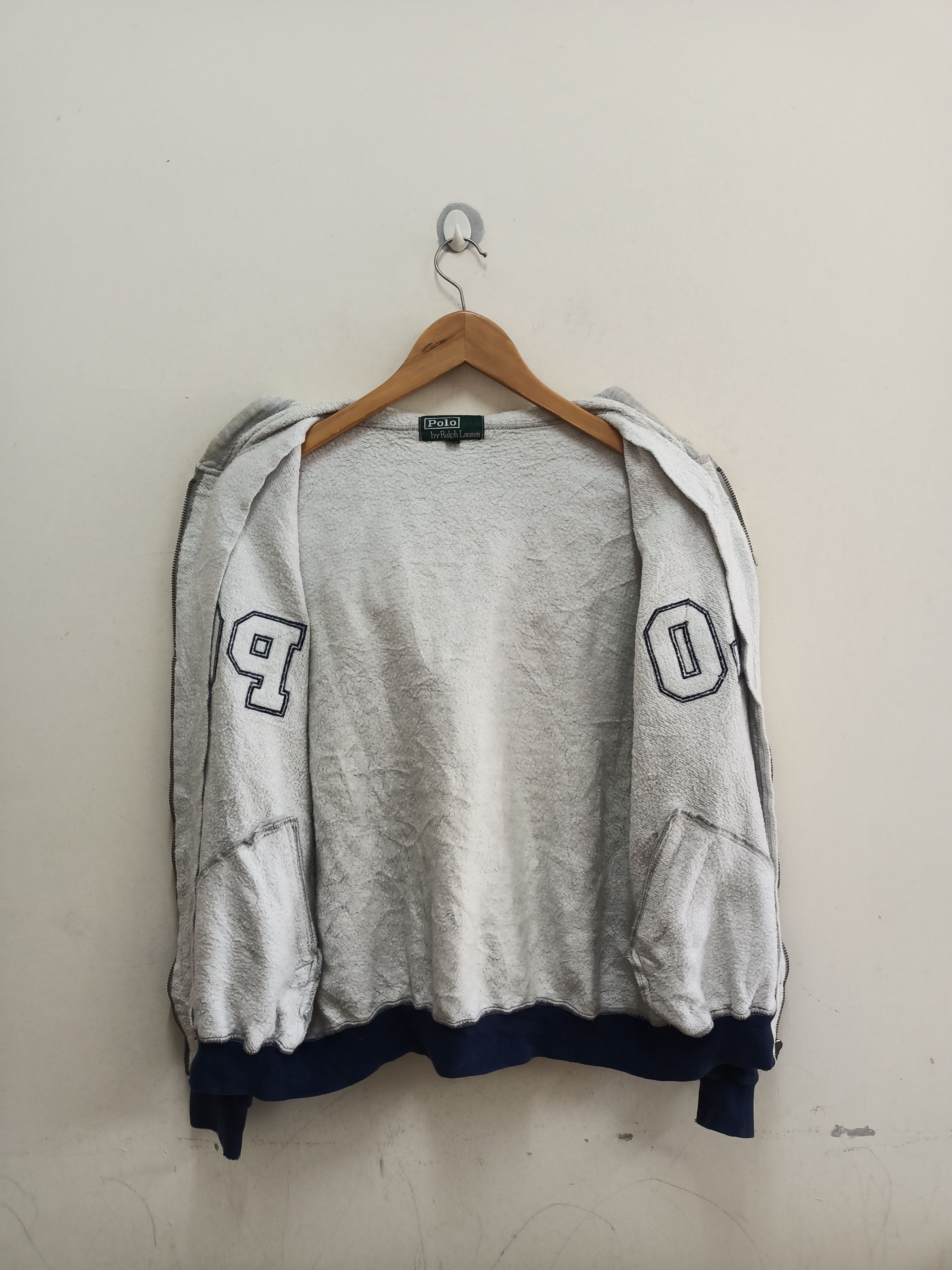 Polo Ralph Lauren Vintage Polo Ralph Lauren distress hoodie Size US M / EU 48-50 / 2 - 3 Thumbnail