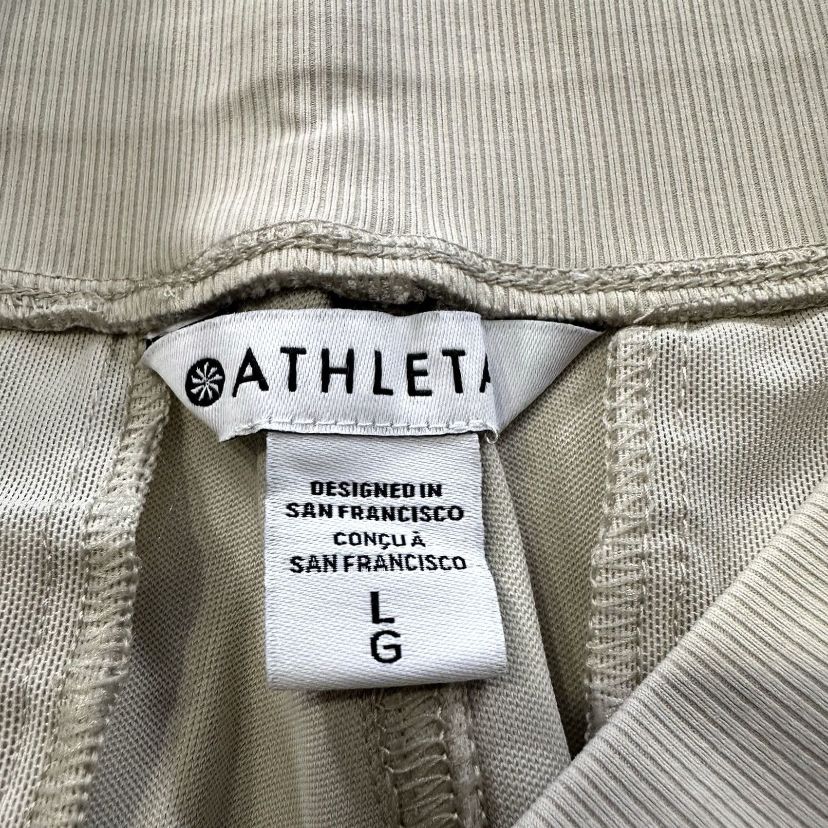 Athleta Athleta Activewear Womens Jogger Pants Beige Fit Tapered L High Rise Size 36" / US 14 / IT 50 - 6 Thumbnail
