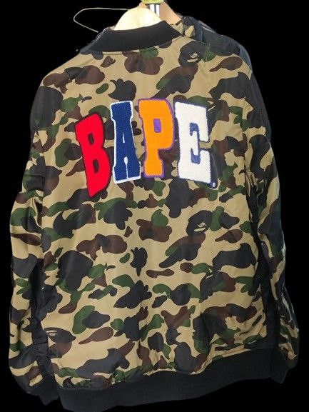 Bape A Bathing Ape Bomber Jacket Size US XXL / EU 58 / 5 - 2 Thumbnail