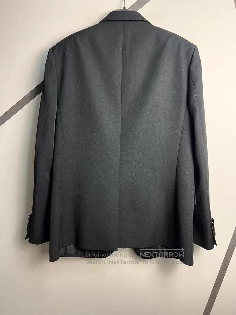 Saint Laurent Paris Saint Laurent Paris Satin Notched Lapel Wool Smoking Jacke Size US M / EU 48-50 / 2 - 2 Thumbnail