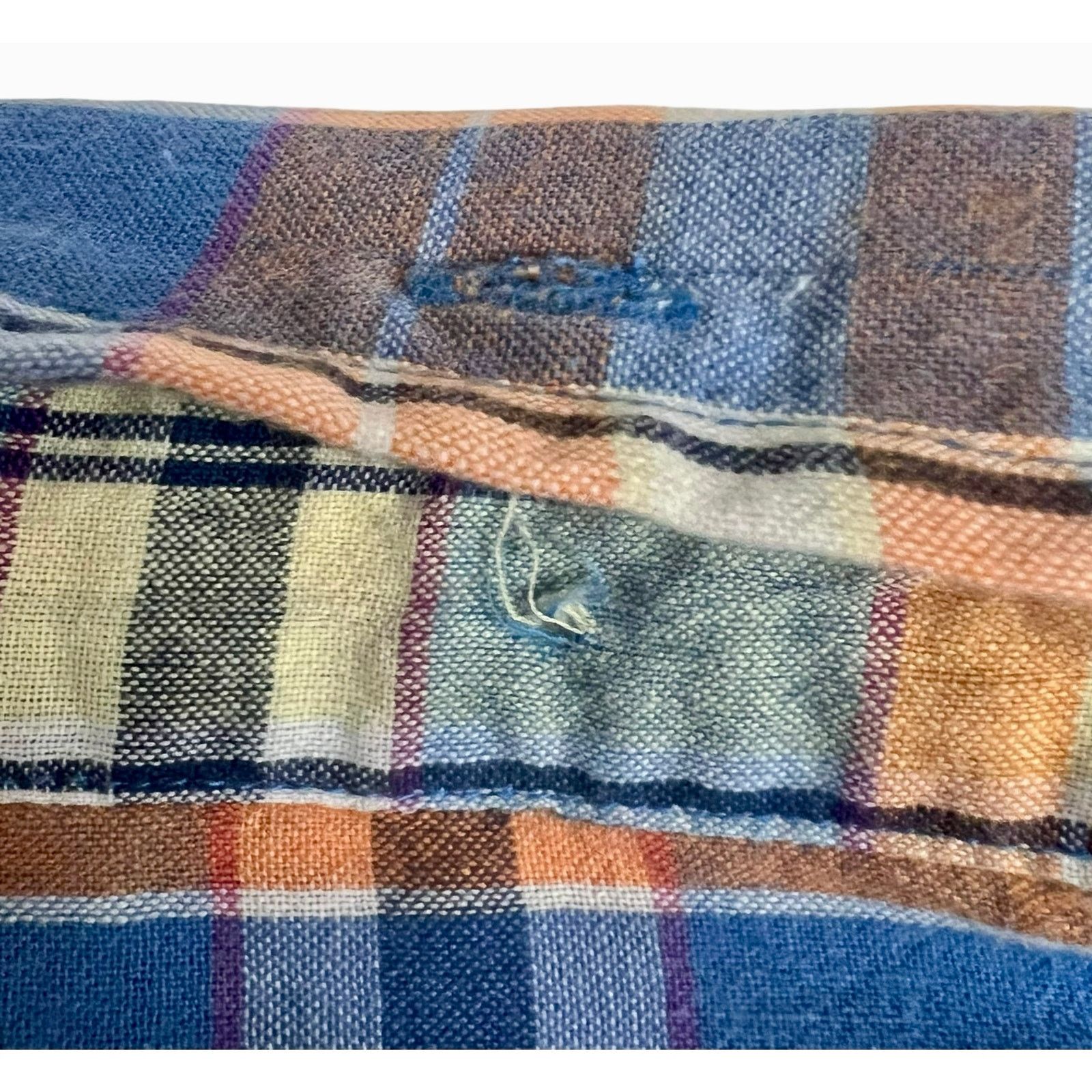 St. Johns Bay St. John’s Bay Men LG Plaid Shirt Classic Fit Short Sleeve Size US L / EU 52-54 / 3 - 8 Thumbnail