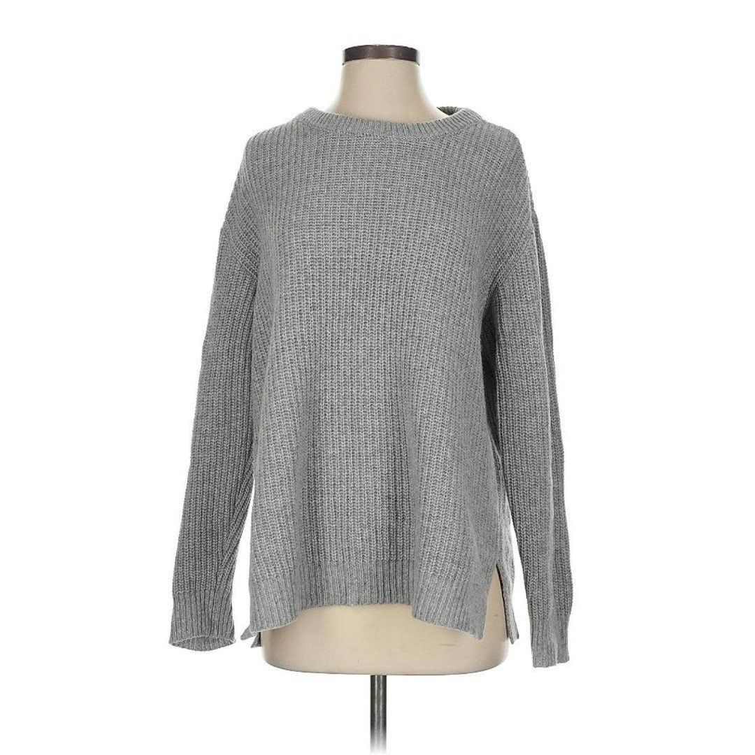 Other Bomshe Wool Sweater Lightweight Oversize Crew Neck Rib Knit Size S / US 4 / IT 40 - 3 Thumbnail