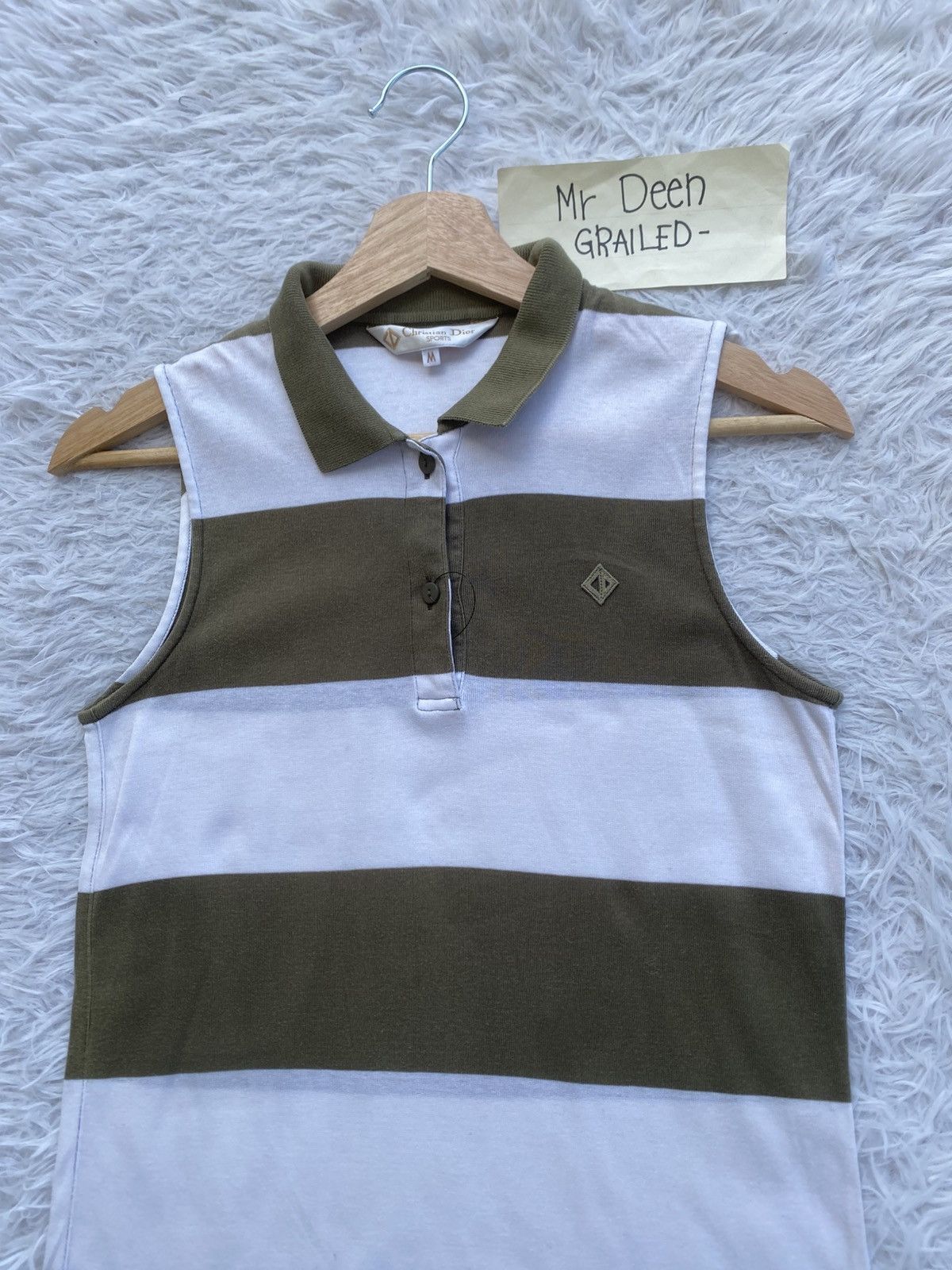 Christian Dior Monsieur Rare Christian Dior Sports Stripes Sleeveless Top Size M / US 6-8 / IT 42-44 - 2 Thumbnail