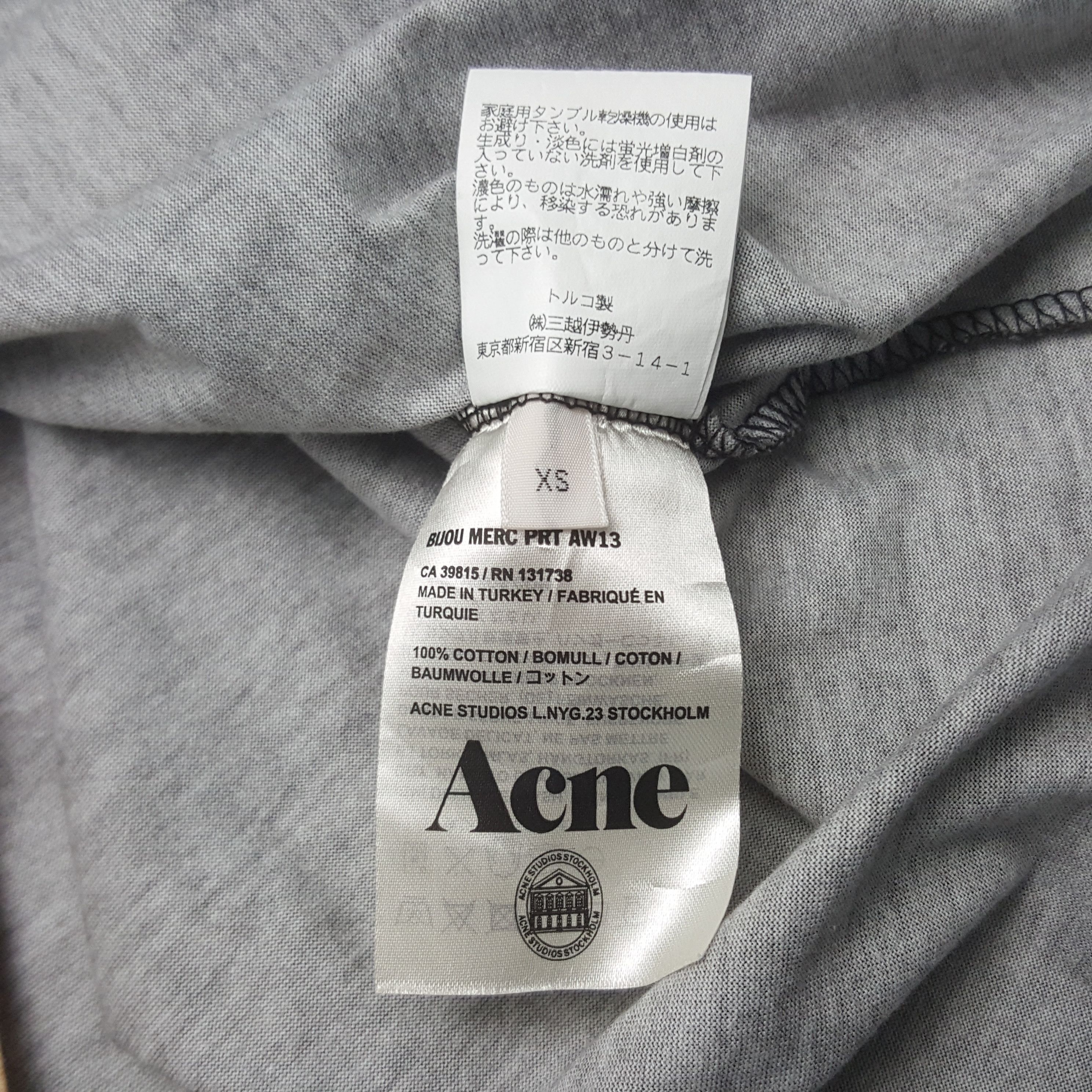 Acne Studios Vintage Acne Studio Photo Designer Tshirt Size US M / EU 48-50 / 2 - 8 Thumbnail