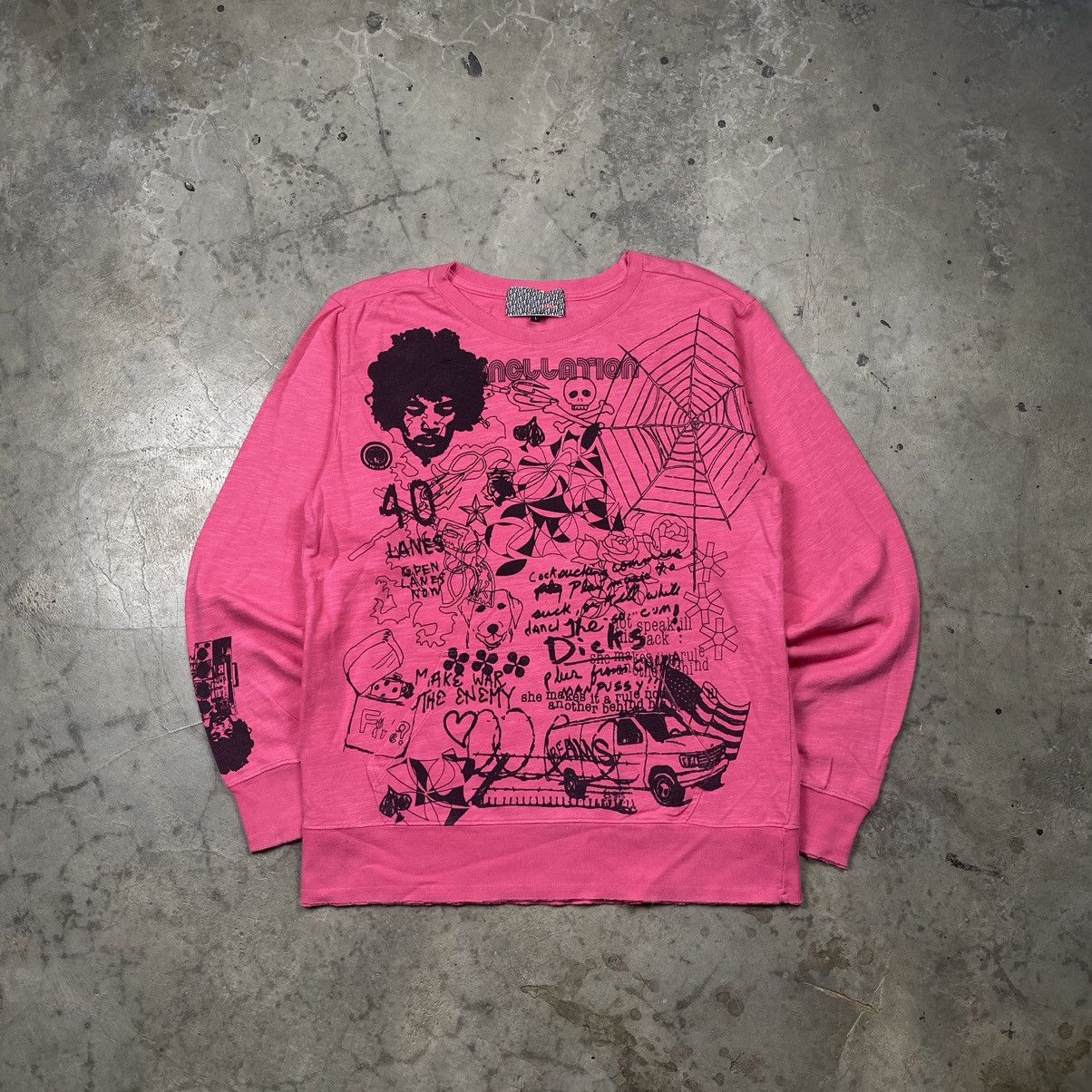 Beams Plus × Beauty Beast × If Six Was Nine Rare Beams Japan Tribal Wording Poem Bondage Crewneck Size US M / EU 48-50 / 2 - 1 Thumbnail