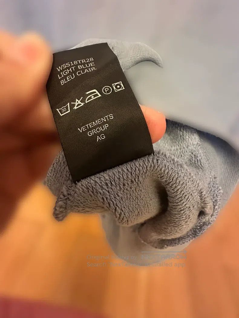 Vetements Vetements Haze Blue Unicorn Hoodie Size US XS / EU 42 / 0 - 7 Thumbnail