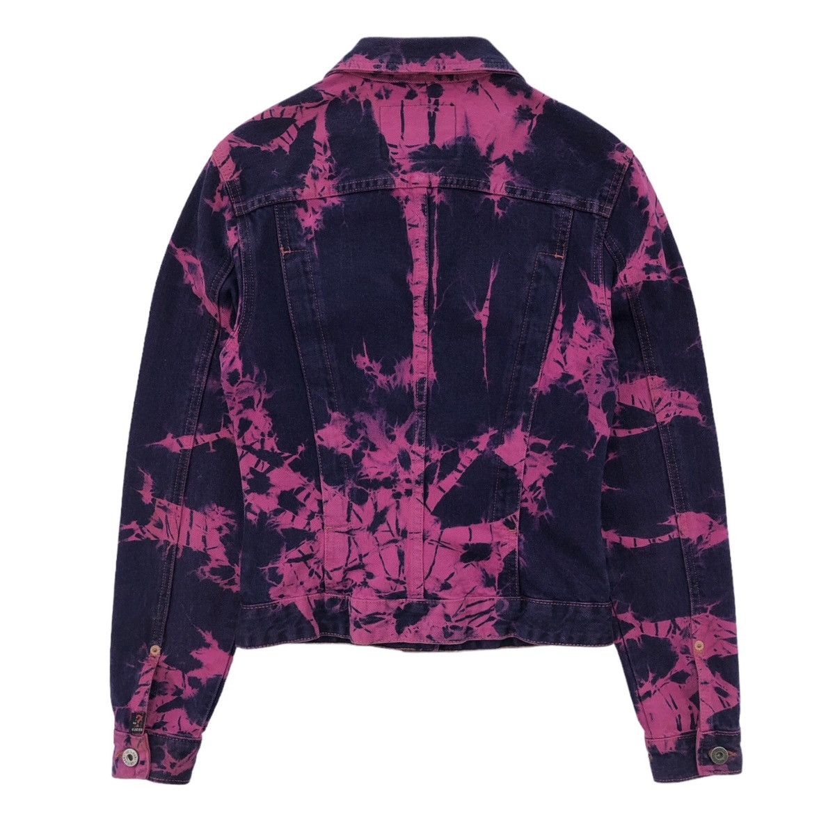 Guess Vintage Guess USA Purple Tie Dye Denim Jacket Made In USA Size S / US 4 / IT 40 - 5 Thumbnail