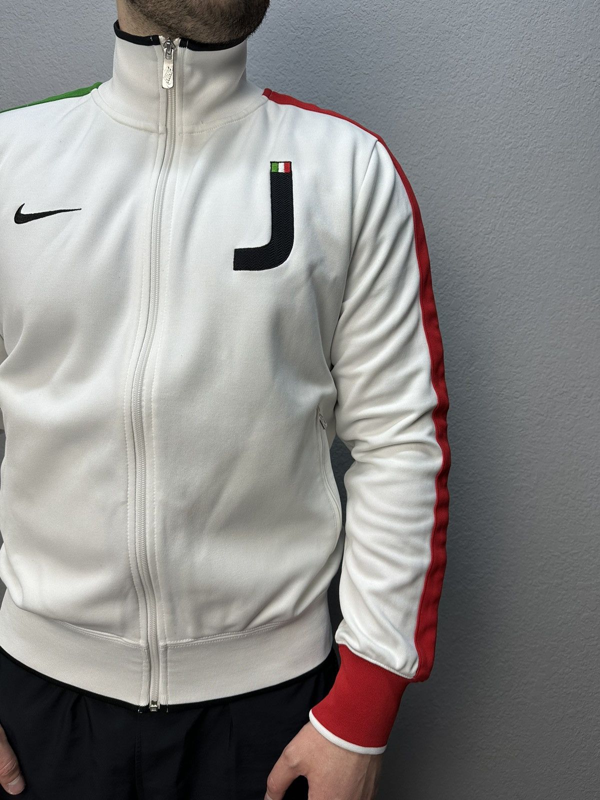Nike × Vintage Vintage Nike Juventus Blokecore Logo Track Jacket Y2K Drill Size US M / EU 48-50 / 2 - 8 Thumbnail