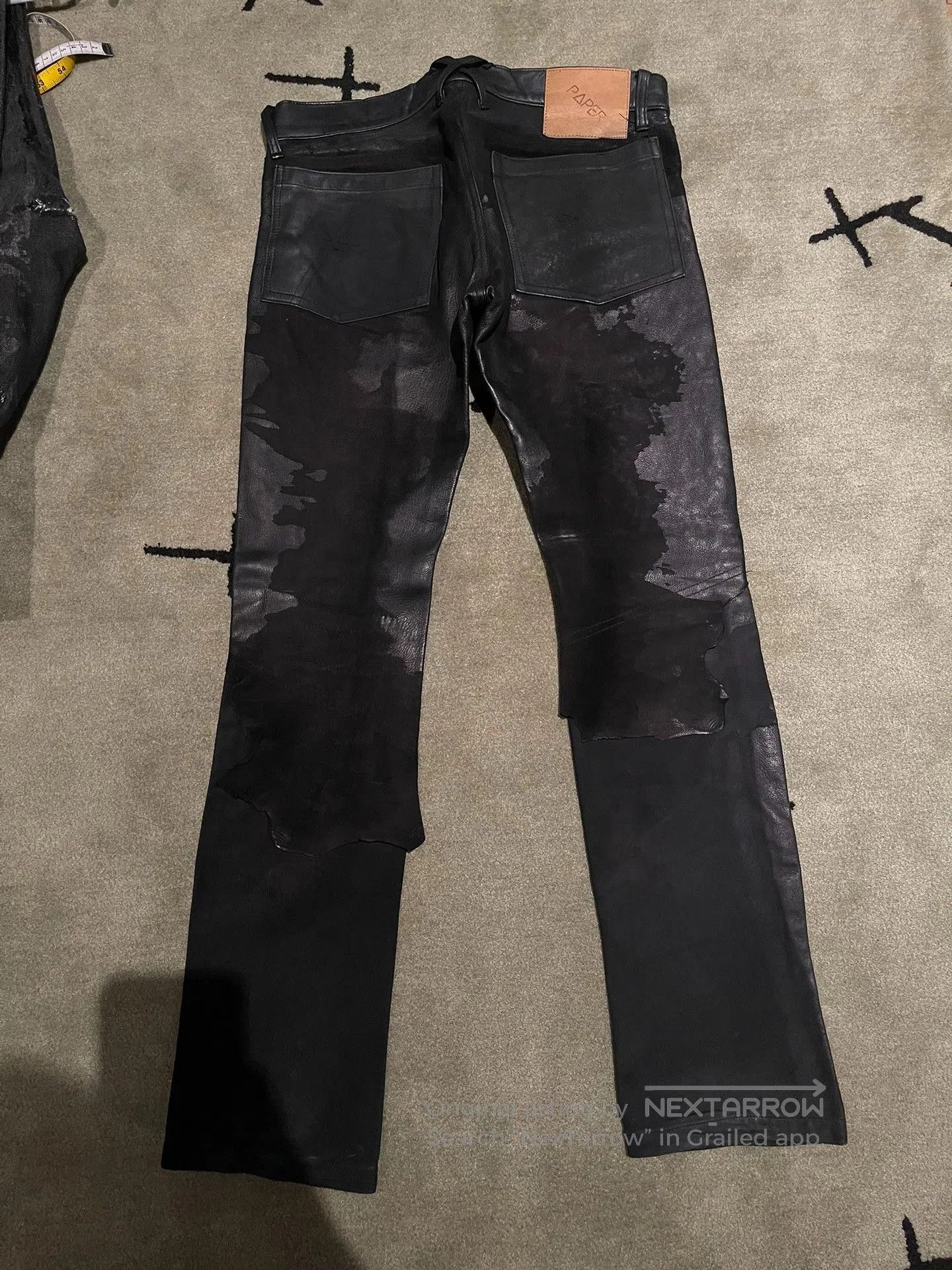 Rick Owens 20471120 Paper Hyoma Recycle Denim Pants. Size US 31 - 5 Thumbnail