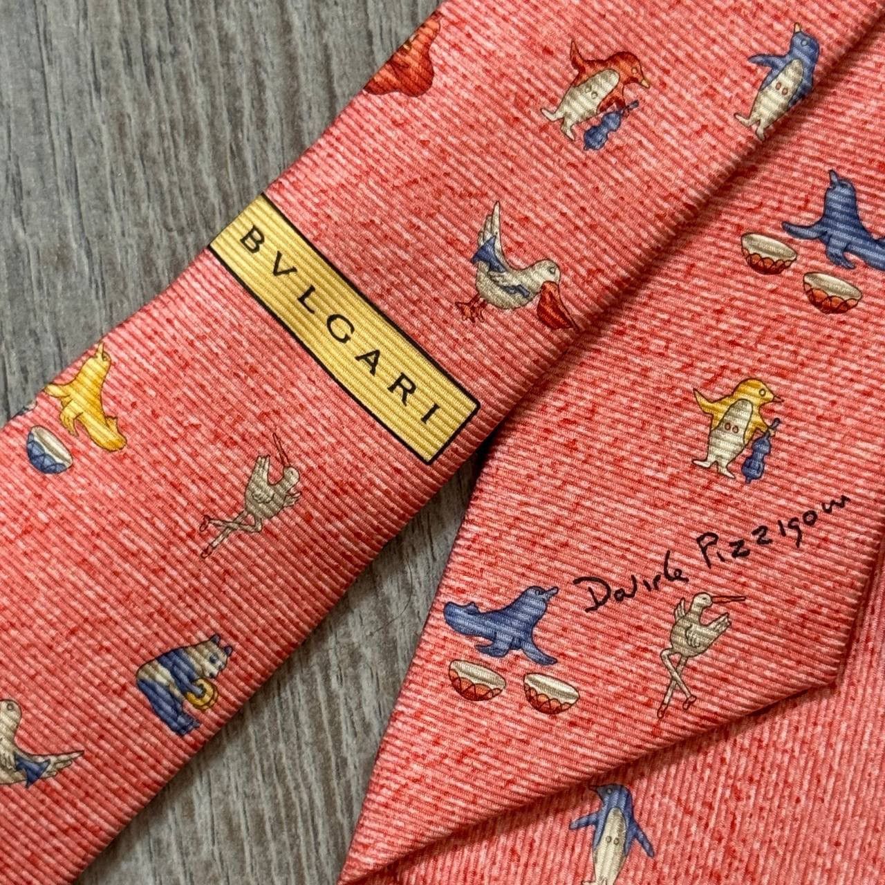 Bvlgari BVLGARI Silk Tie Size ONE SIZE - 2 Thumbnail