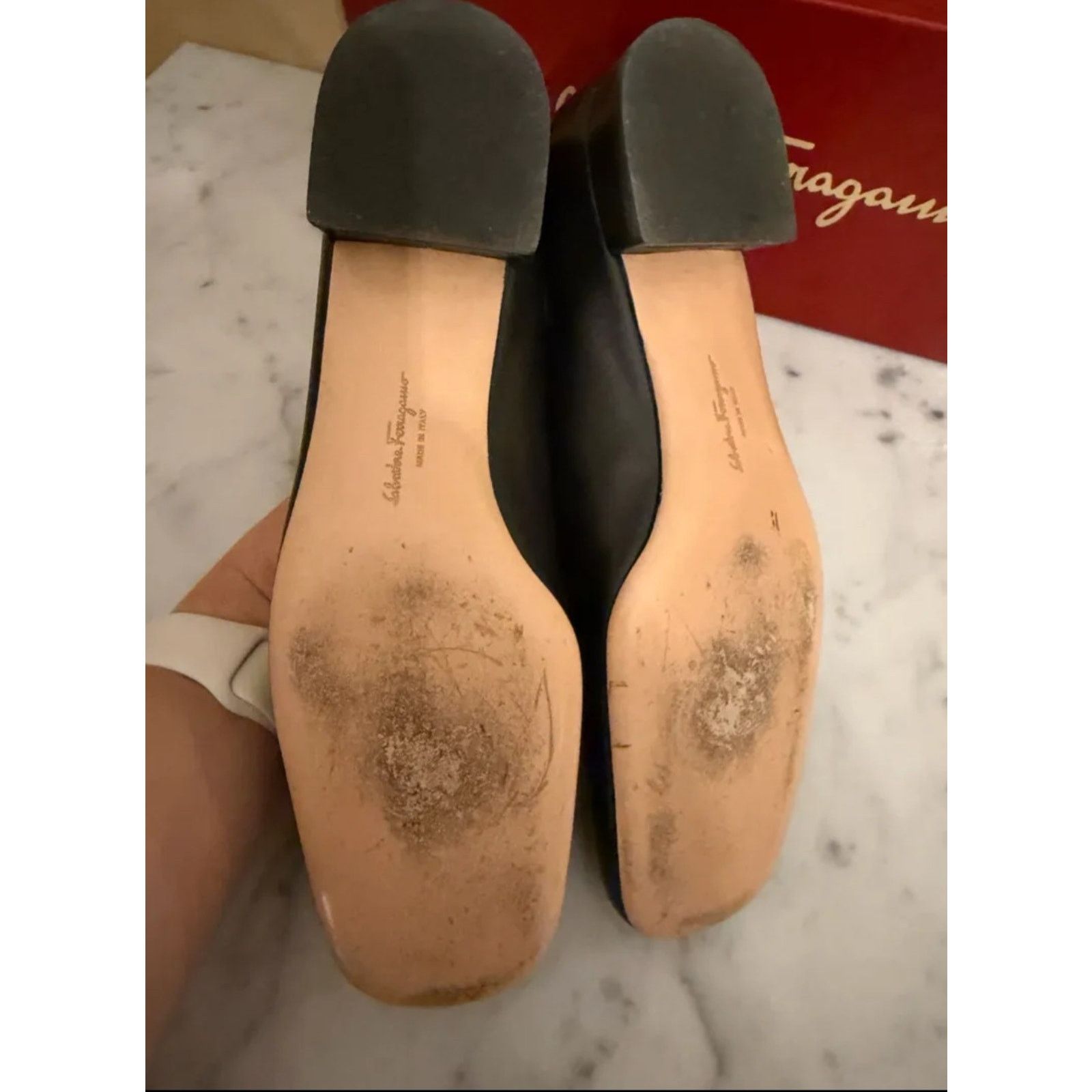 Salvatore Ferragamo Vintage Rare Salvatore Ferragamo Gancini Loafers Black 7.5AA Size US 7.5 / IT 37.5 - 5 Thumbnail