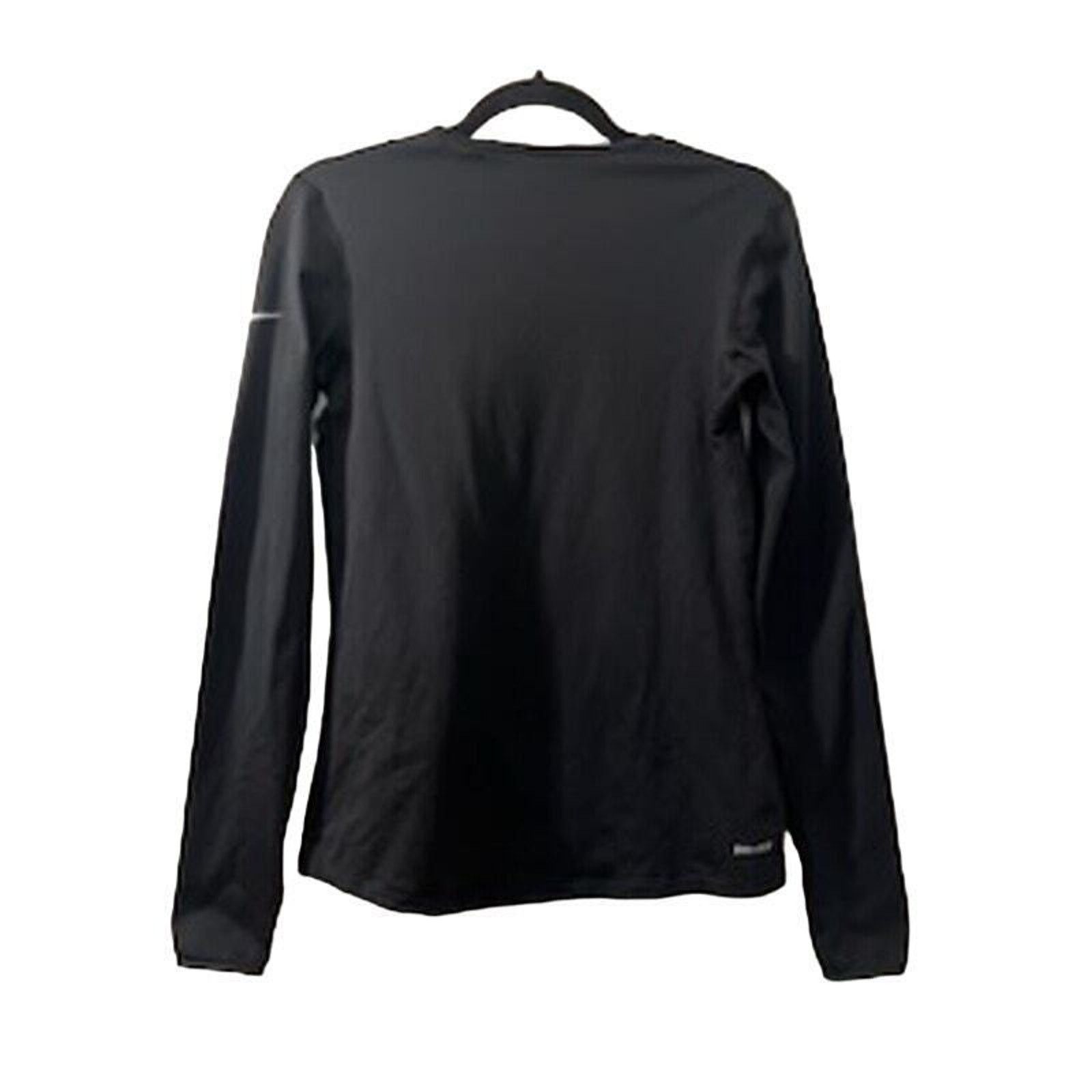 Nike Nike Pro Men's Dri Fit Long Sleeve Crew Neck Black Size M Size US M / EU 48-50 / 2 - 2 Thumbnail