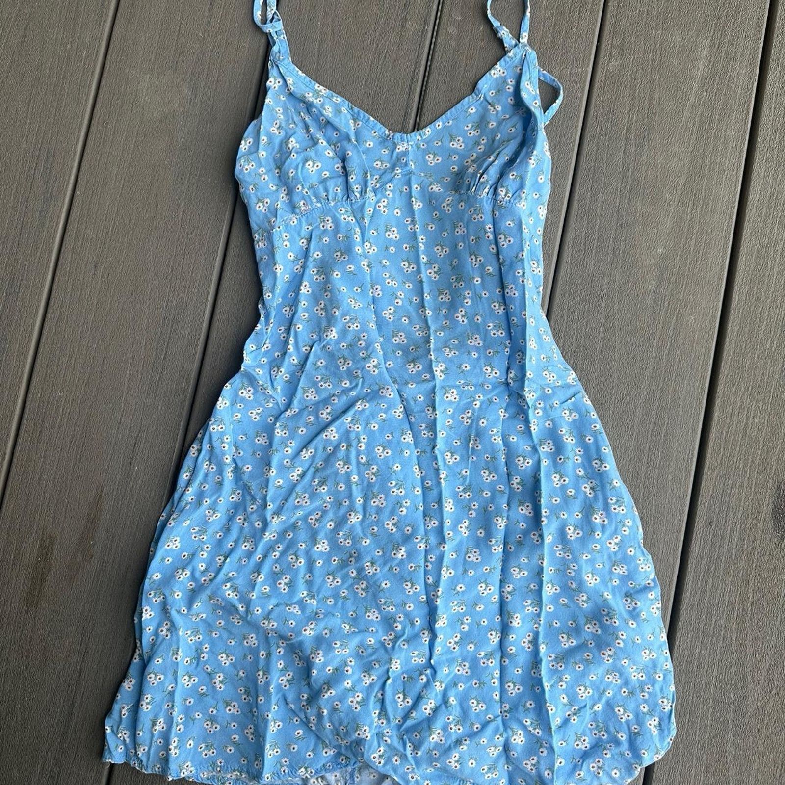 Forever 21 Blue floral mini dress Size S / US 4 / IT 40 - 1 Thumbnail