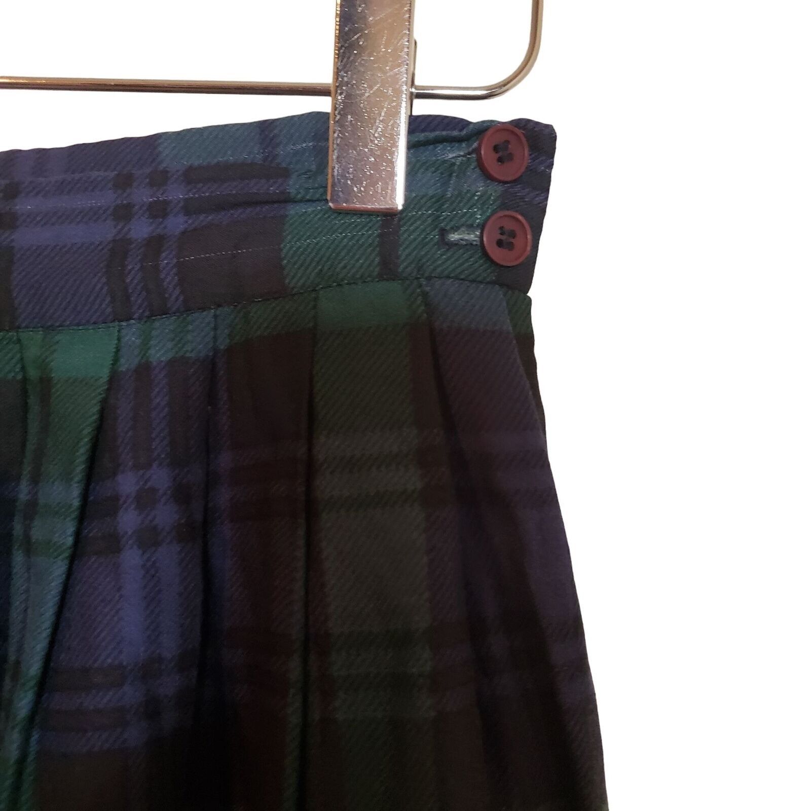 Vintage Vintage Horseracing Midi Skirt Womens Size 6 Green Blue West Size 28" / US 6 / IT 42 - 4 Thumbnail