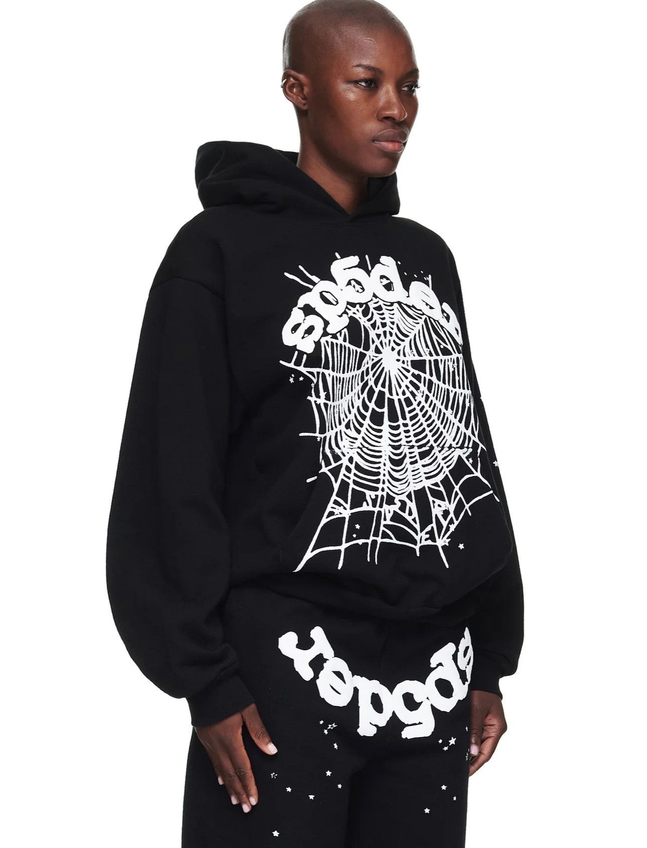 Sp5der Sp5der BLACK OG WEB HOODIE - Size S | Grailed
