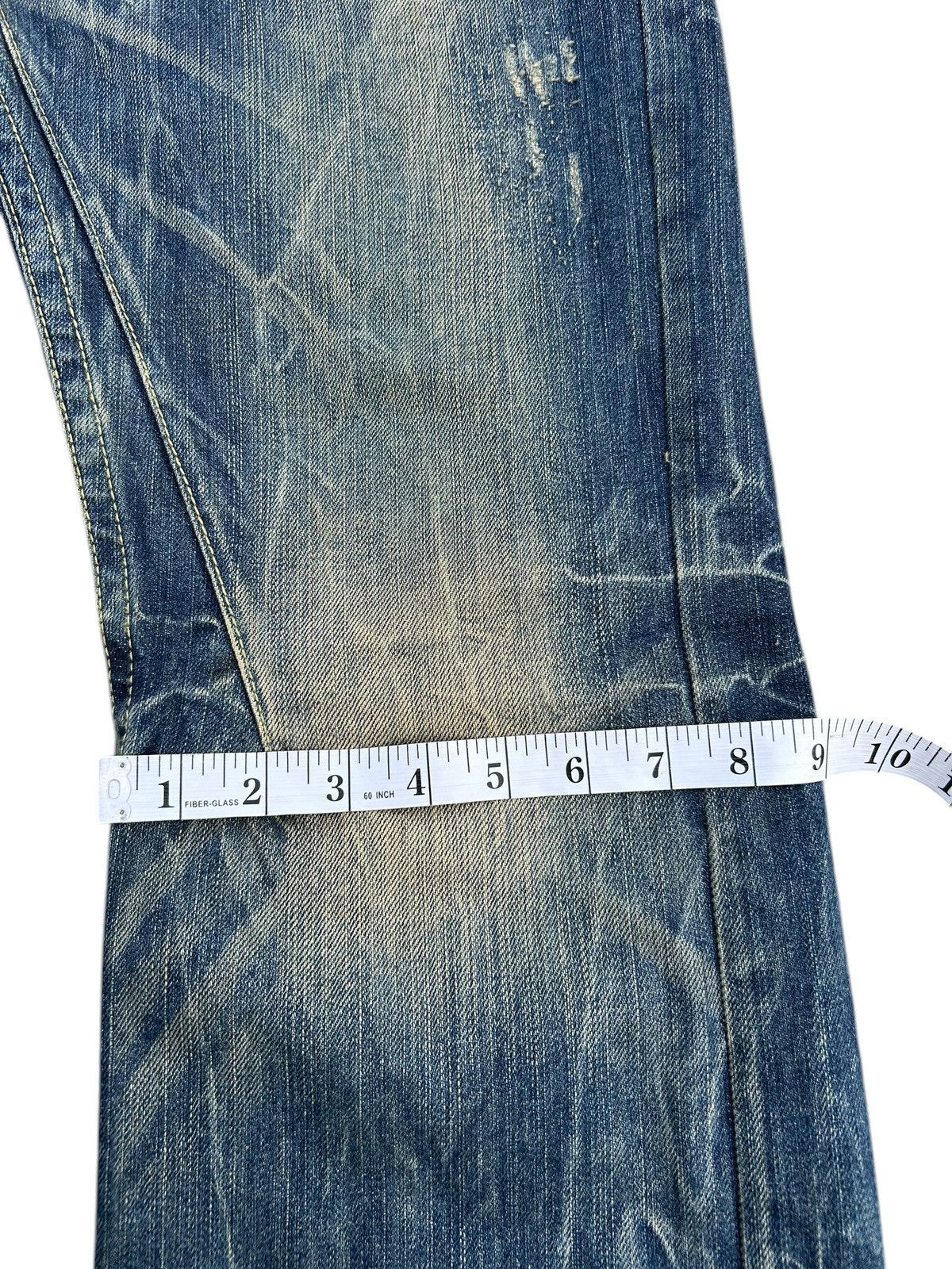 Kapital RED PEPPER GOLD LABEL PUNK DISTRESSED DENIM JEANS Size US 35 - 23 Thumbnail