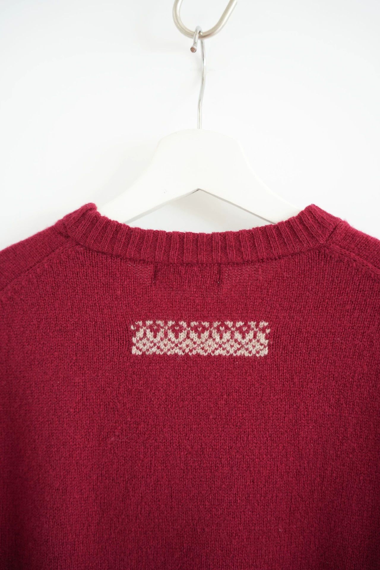 Yohji Yamamoto Yohji Yamamoto 09AW Bordeaux Red Ethnic Sweater Size US M / EU 48-50 / 2 - 5 Thumbnail