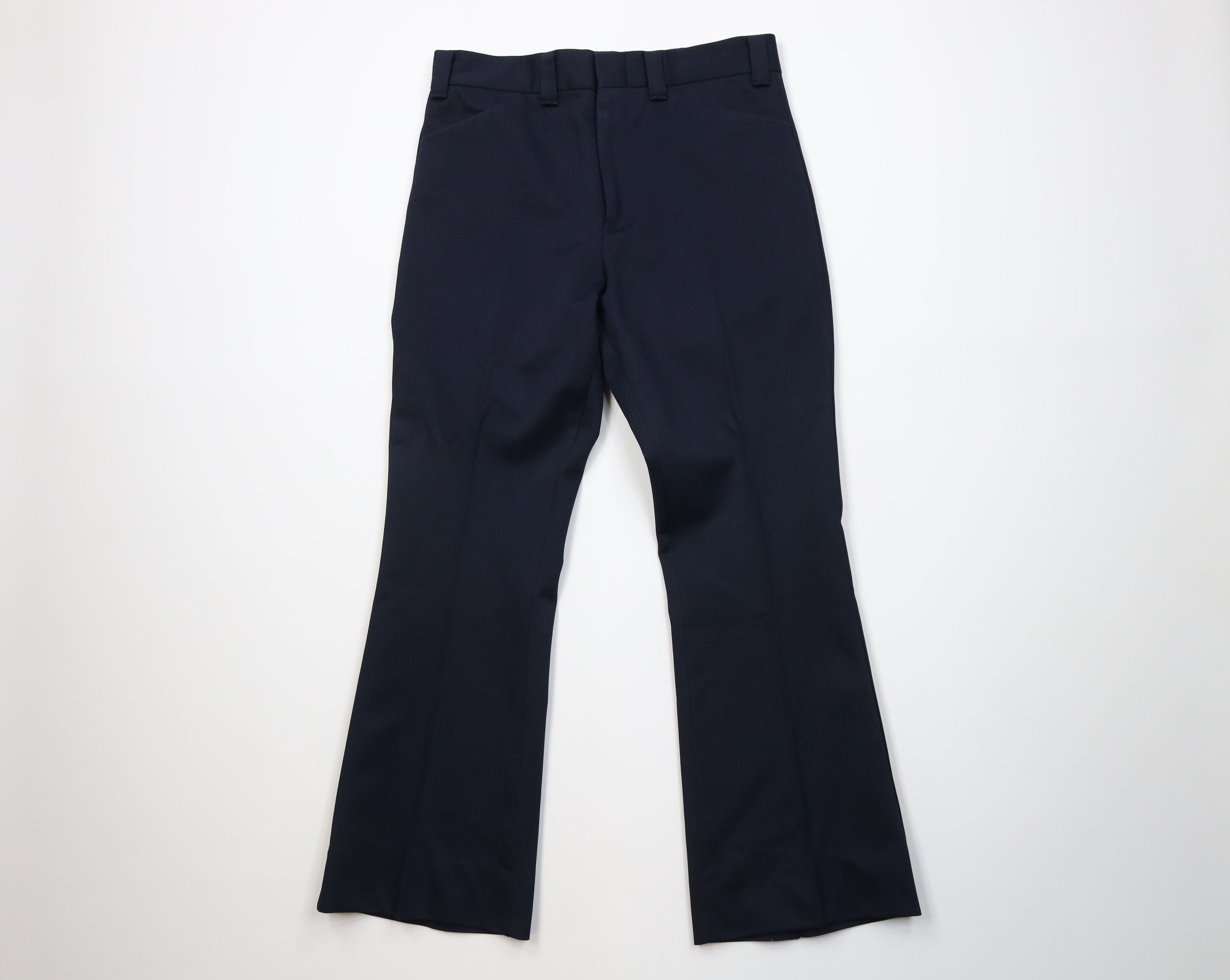 Levi's Vintage 70s Levis Wide Leg Bell Bottoms Chino Pants Blue USA Size US 32 / EU 48 - 1 Thumbnail
