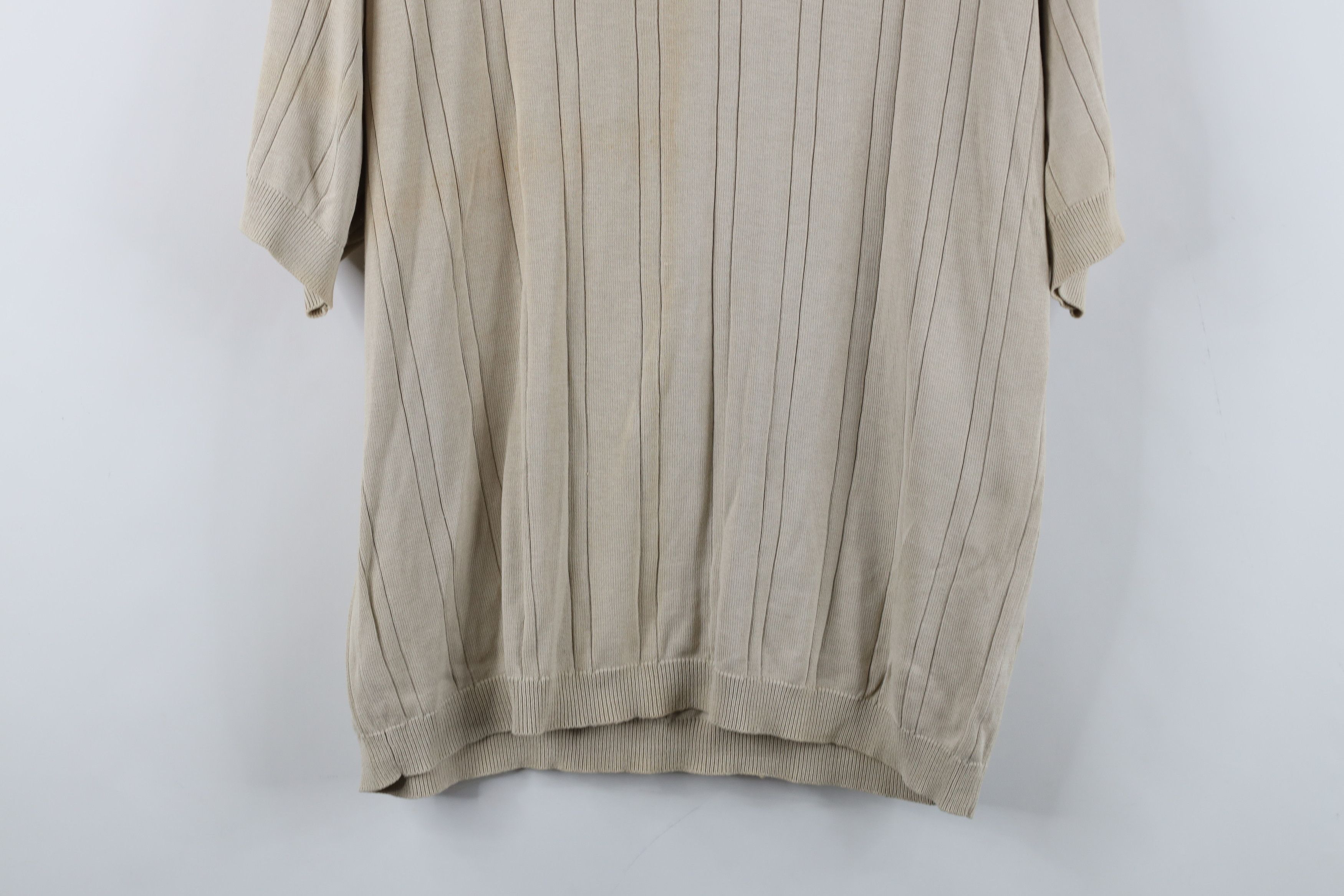 Vintage Vintage 90s Streetwear Silk Blend Knit Short Sleeve Sweater Size US XL / EU 56 / 4 - 3 Thumbnail